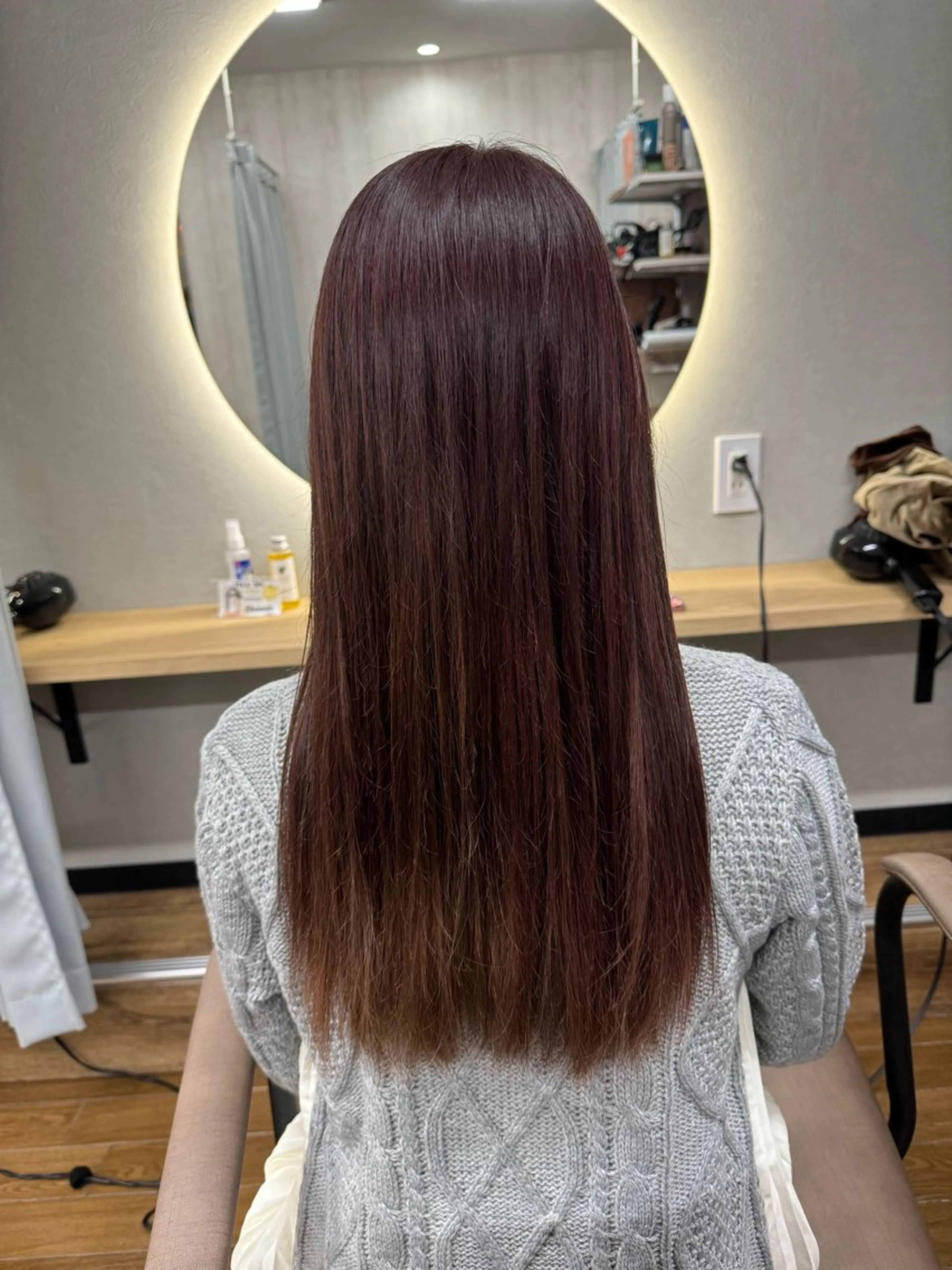 セミロング カット ヘアカラー トリートメント TELA HAIR 稲毛店　千尋のヘアスタイル