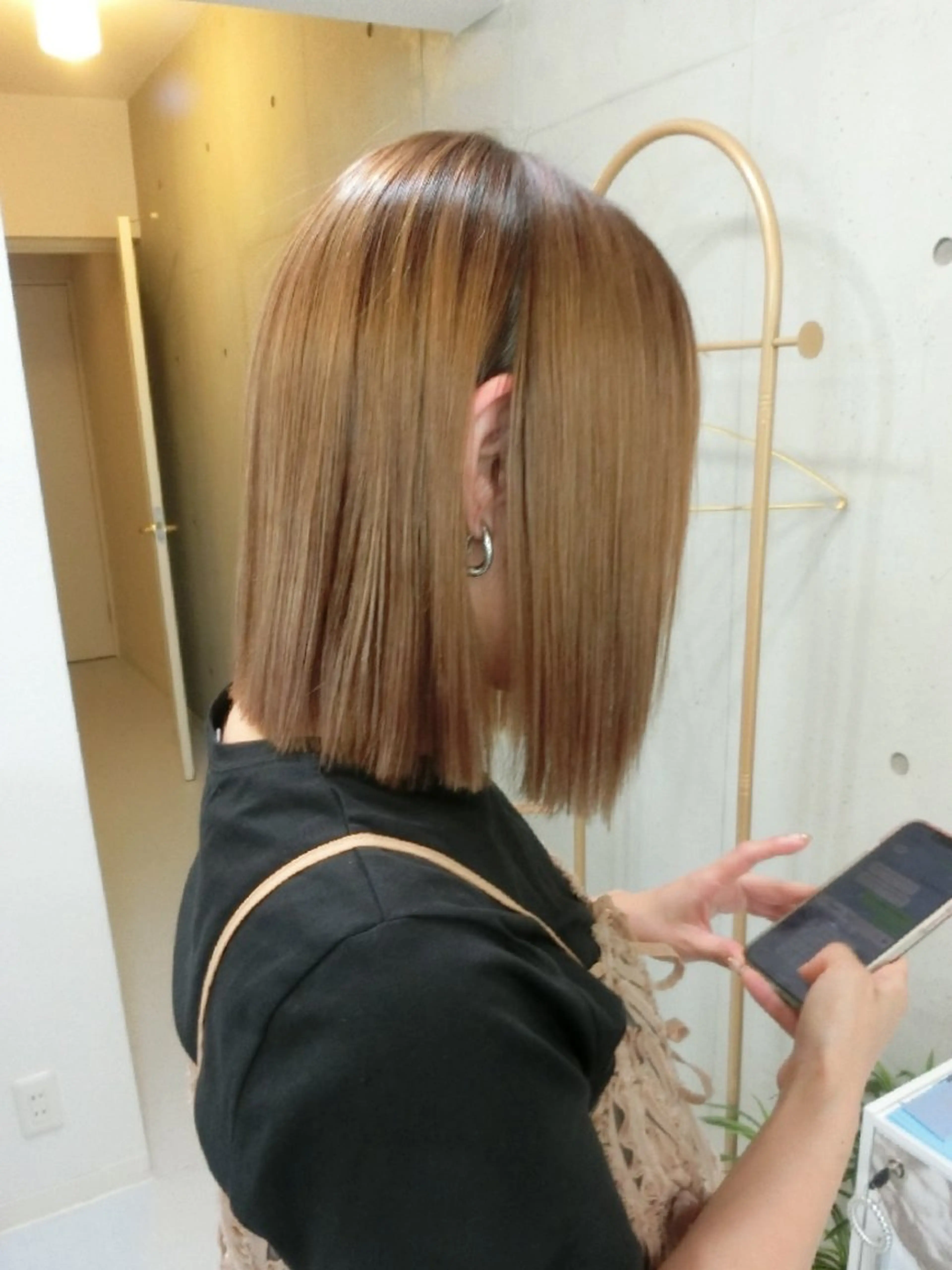 ミディアム カラー ヘアカラー ma cherie 三浦直美のヘアスタイル