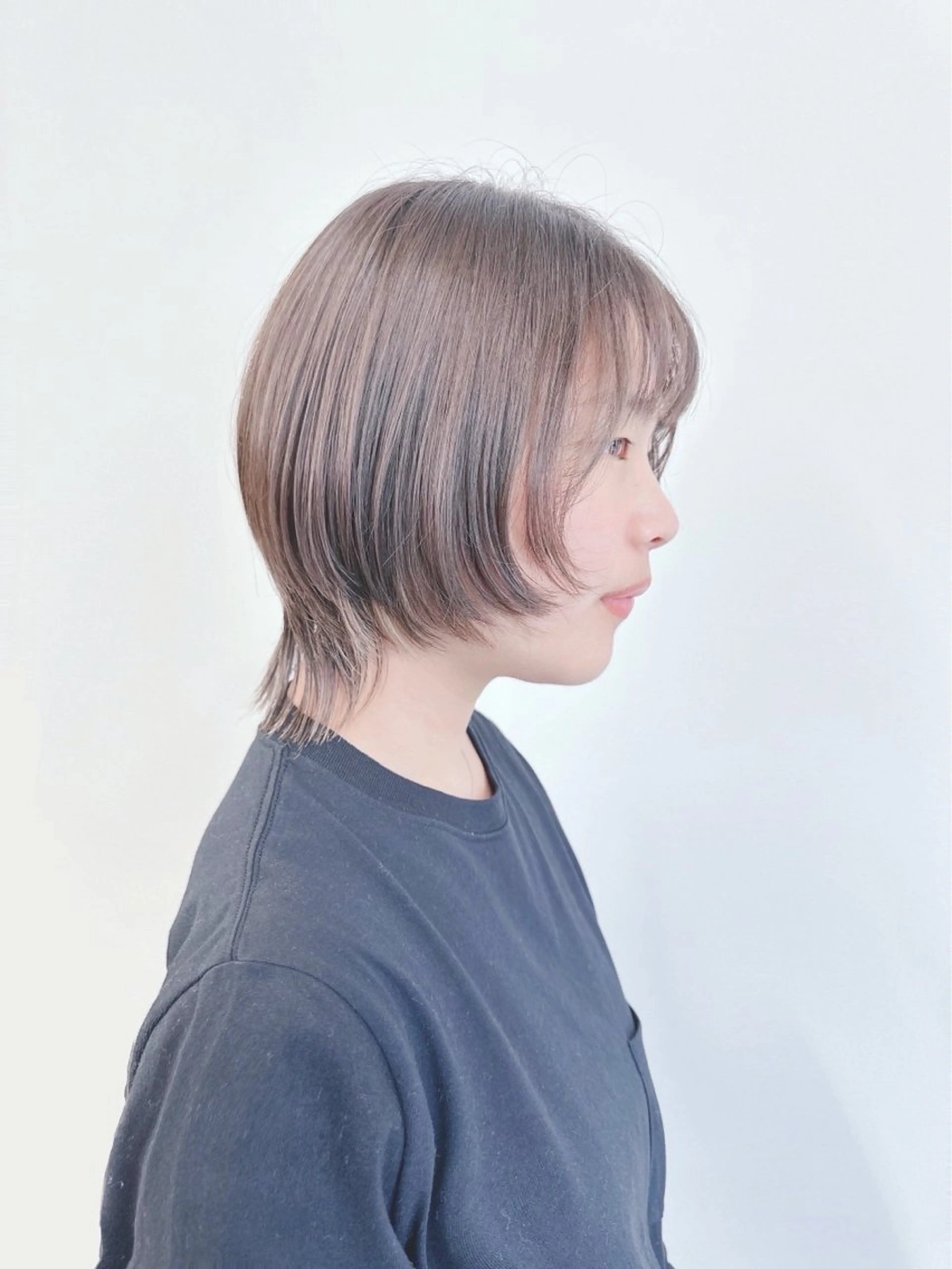 ミディアム カット トリートメント ヘッドスパ パーマボブ/丸みボブ /くせ毛/とういのヘアスタイル