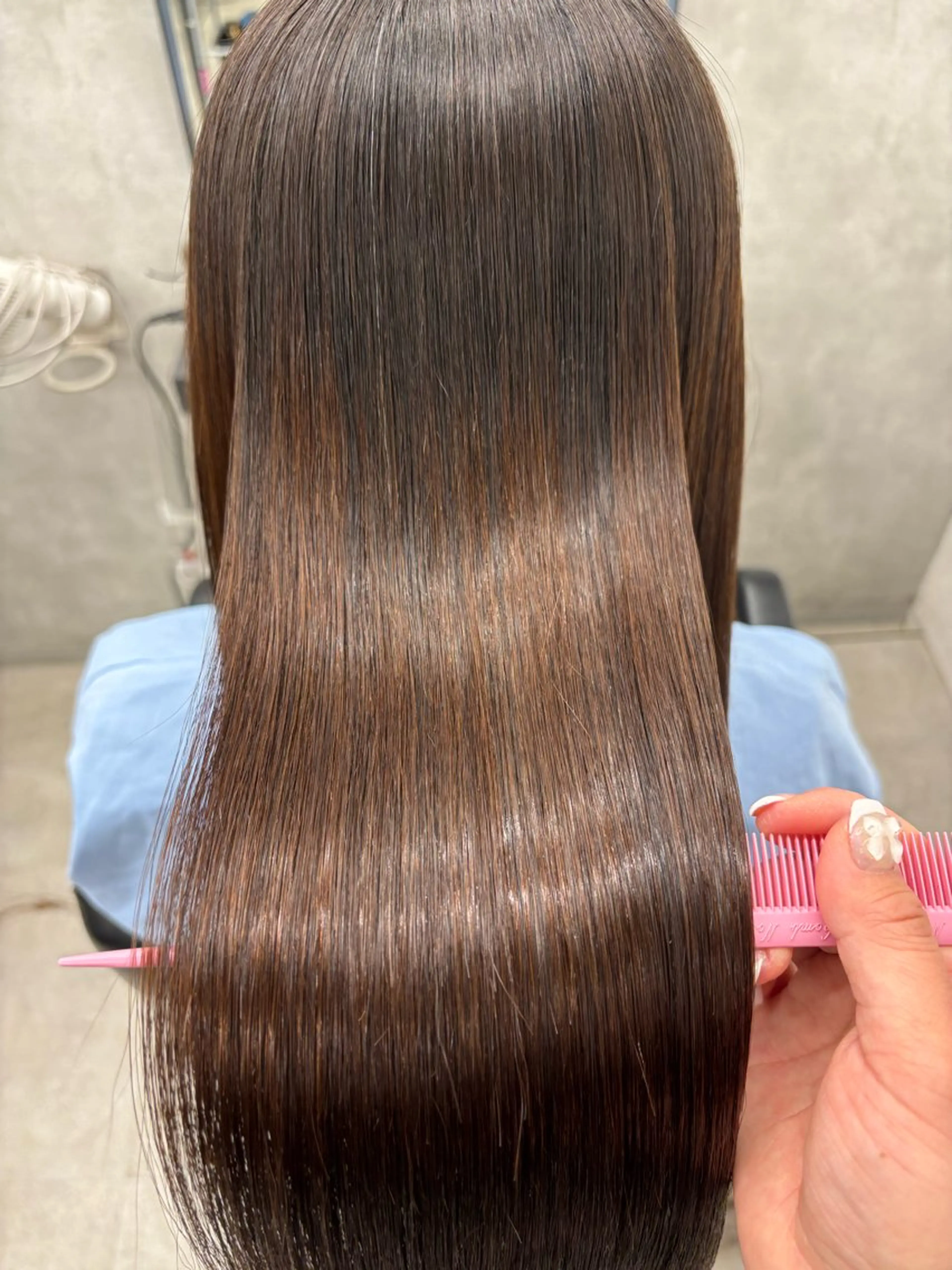 ロング カラー 学生 髪質改善 縮毛矯正 トリートメント カット ヘアカラー 縮毛矯正 トリートメント 巻ける縮毛矯正🌸 勝倉　麗のヘアスタイル