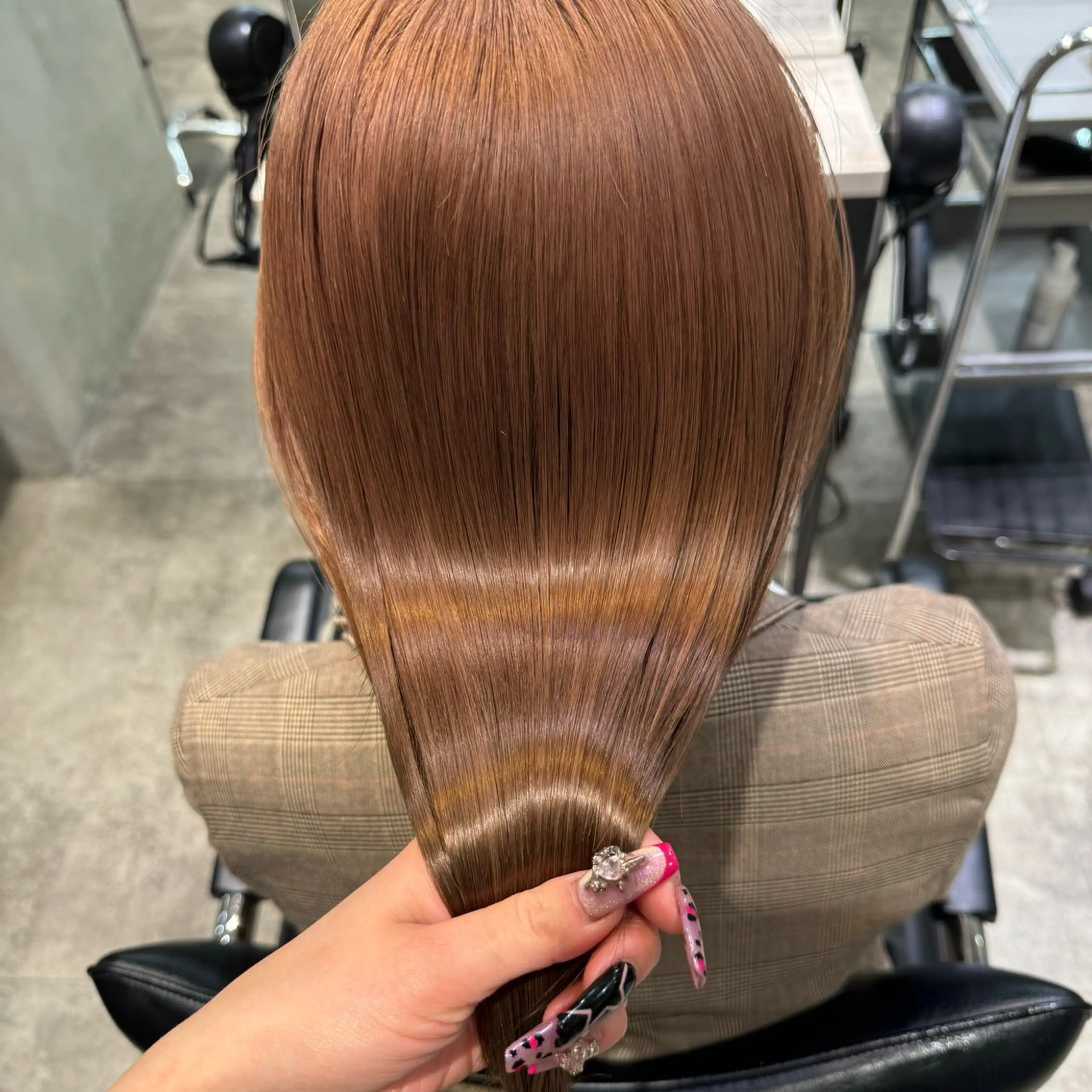 セミロング ヘアカラー ☪ ‎ハイトーン信者 ☪️yumeka✨️のヘアスタイル
