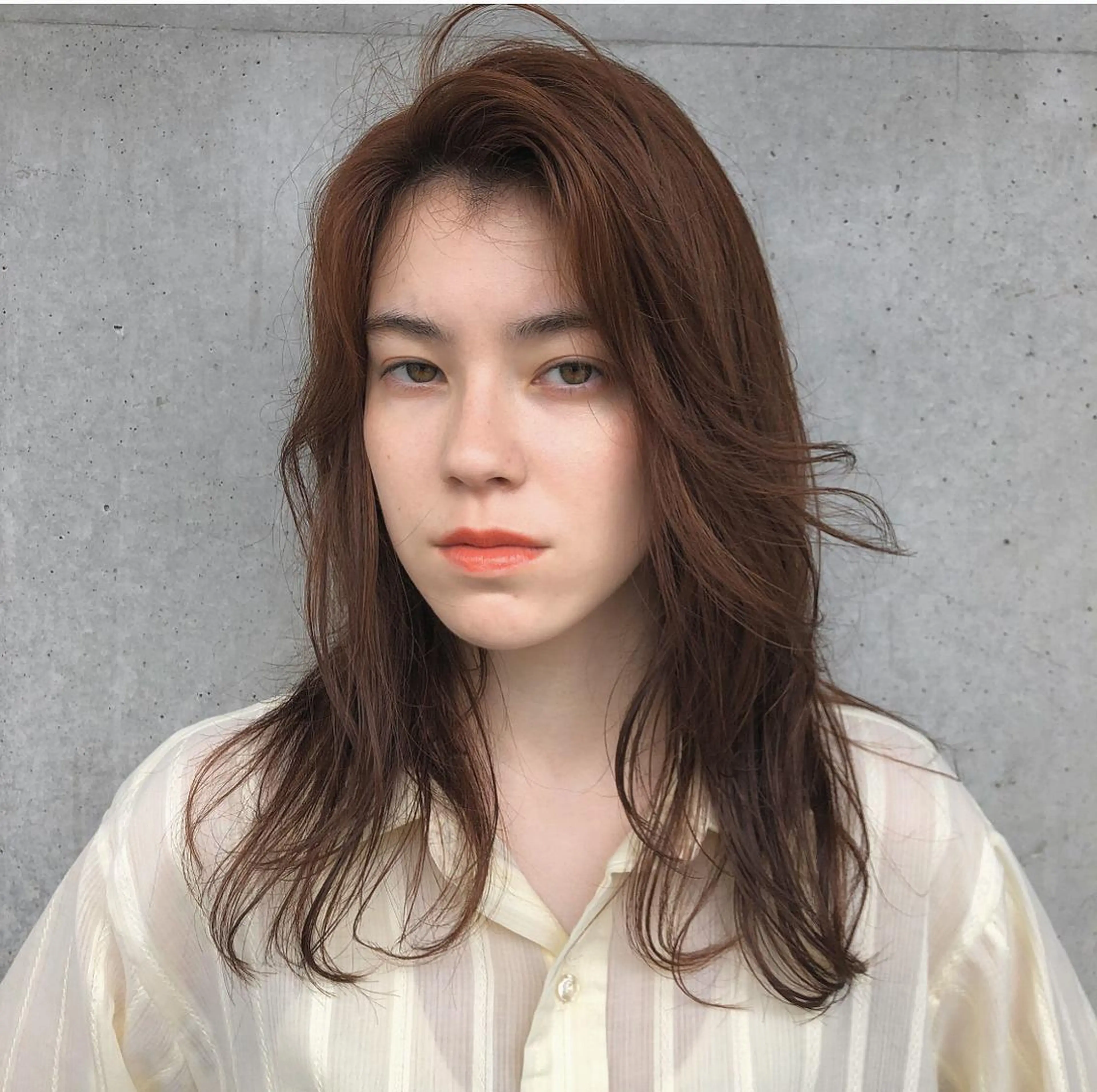 ロング カット ヘアカラー トリートメント risa 🧤のヘアスタイル