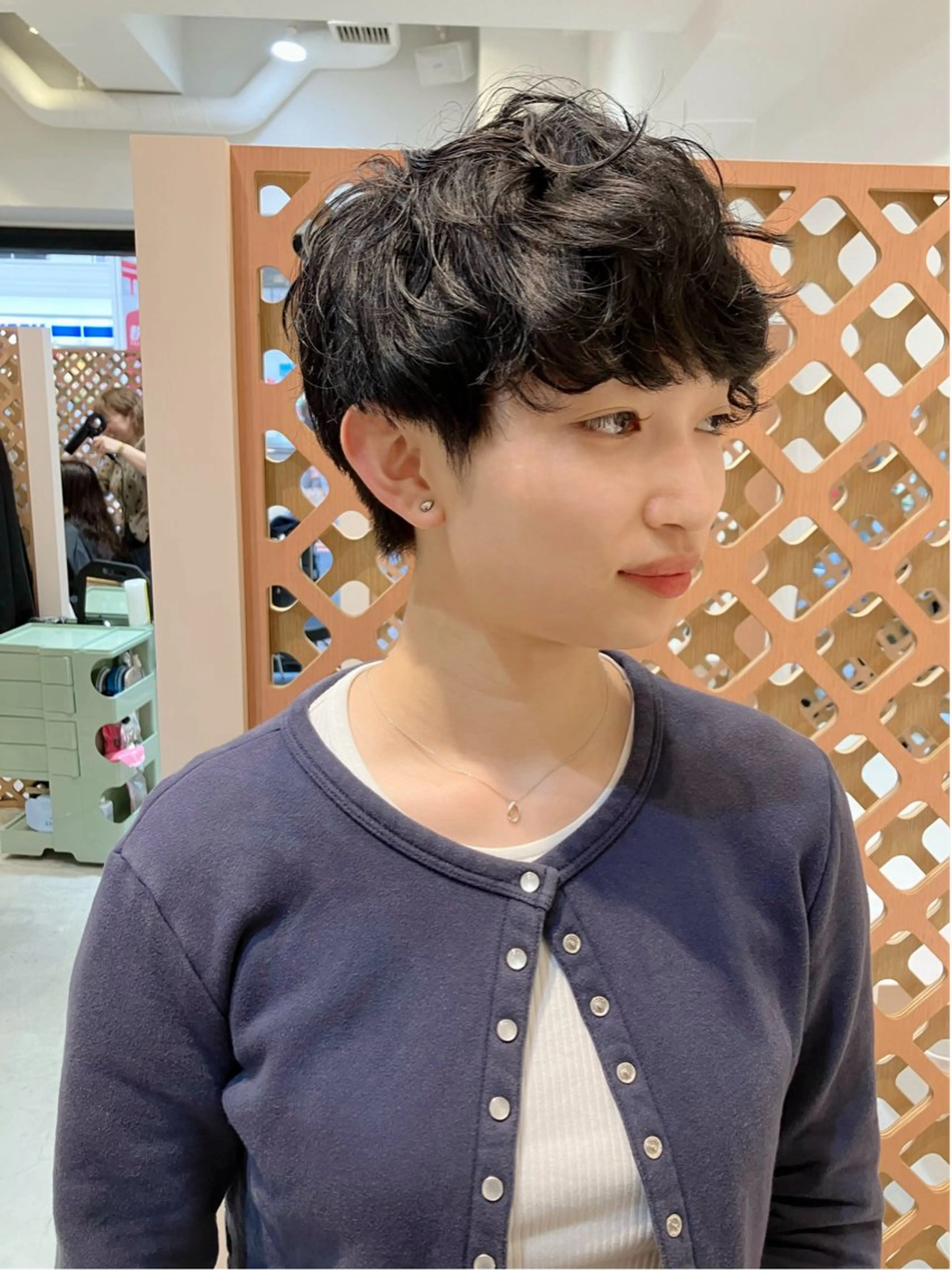 ショート ショートヘア カット パーマ 川間 将彦のヘアスタイル