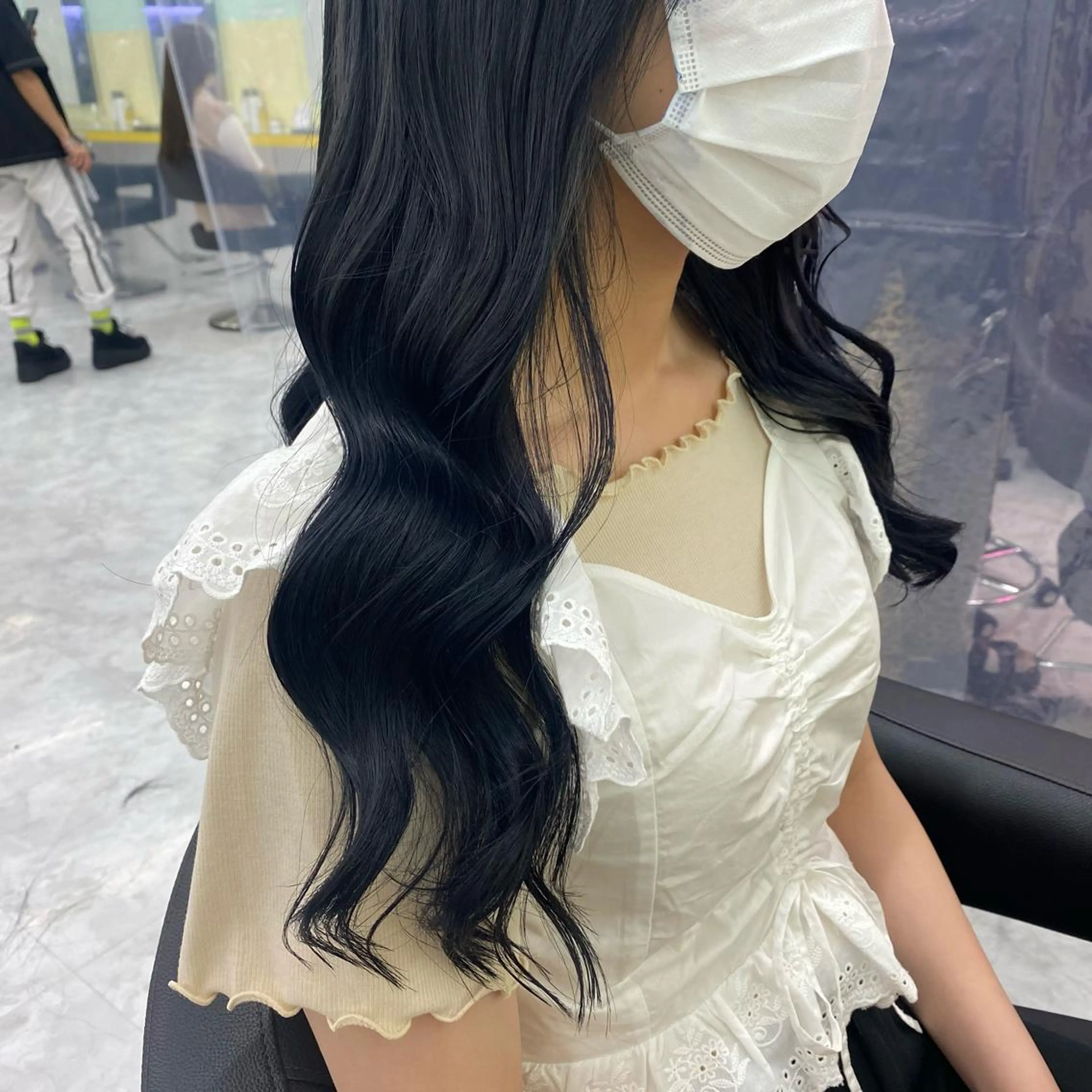 セミロング カラー ヘアアレンジ ヘアカラー トリートメント GOTODAY shair salon 横浜mare店所属・透明感抜群カラー mai🍑♡のヘアスタイル
