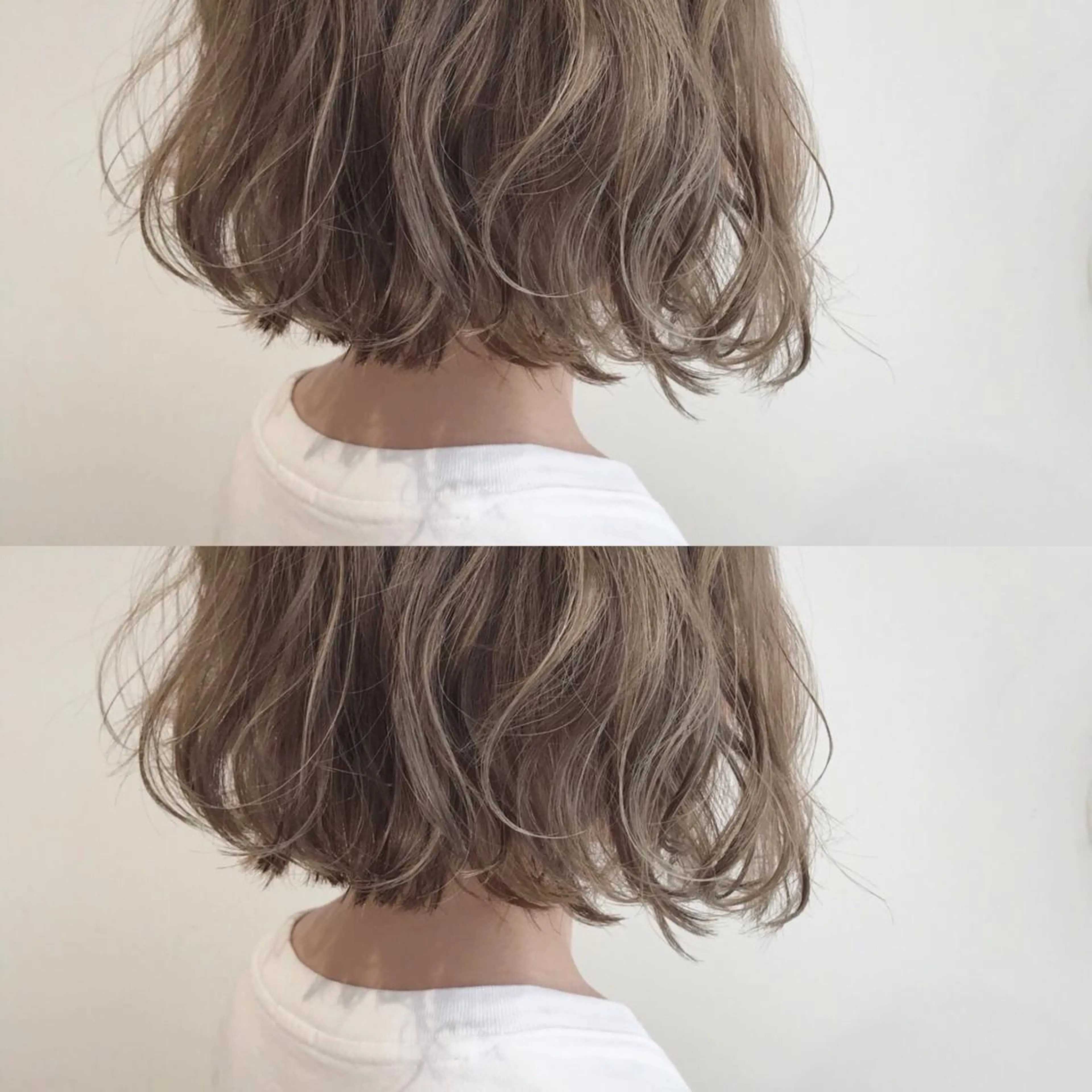 ミディアム カラー ベージュカラー ブリーチ 透明感カラー ヘアカラー SALOWIN所属・小栗 麻衣のヘアスタイル