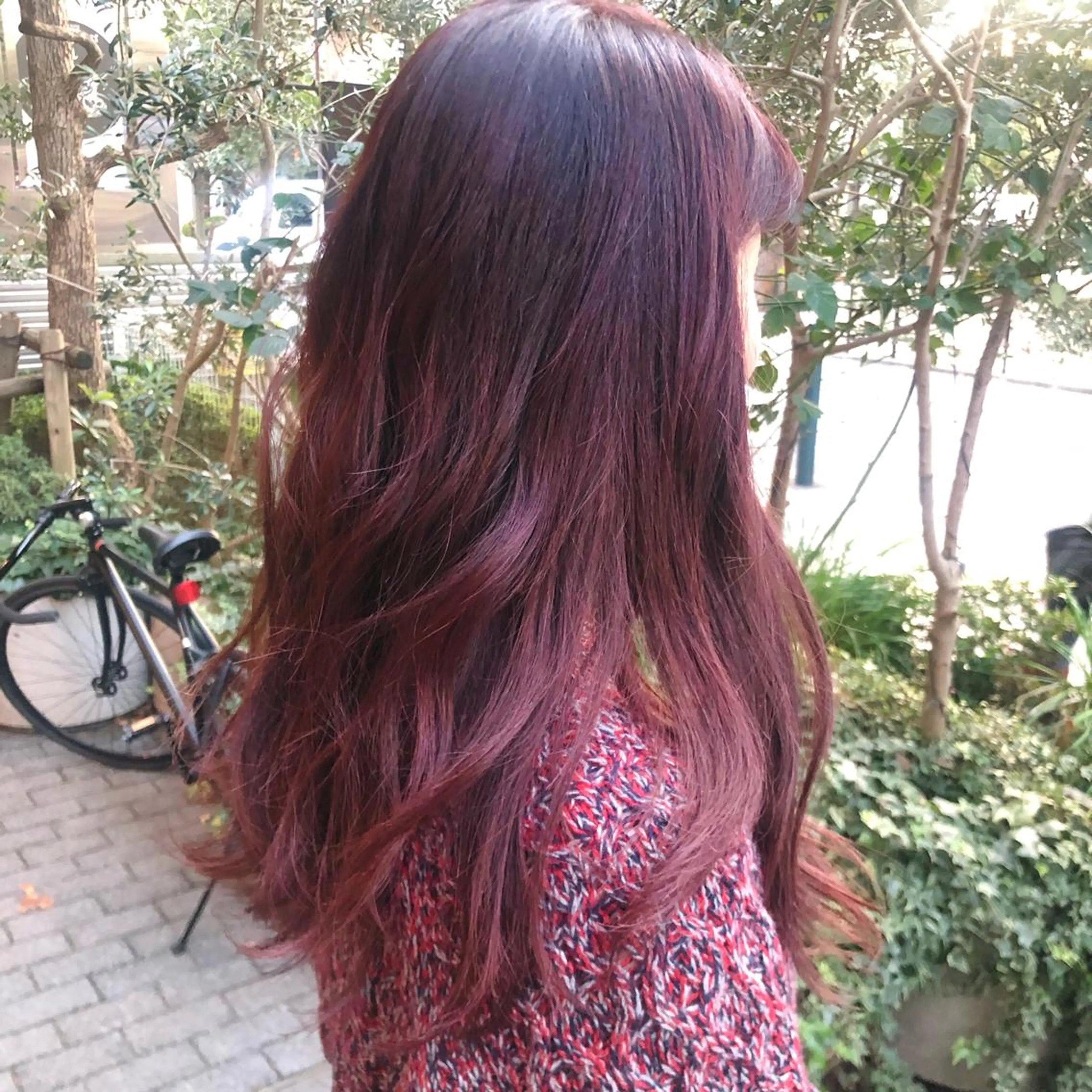ロング カラー ブリーチ 透明感/レイヤー カット🎀マコのヘアスタイル