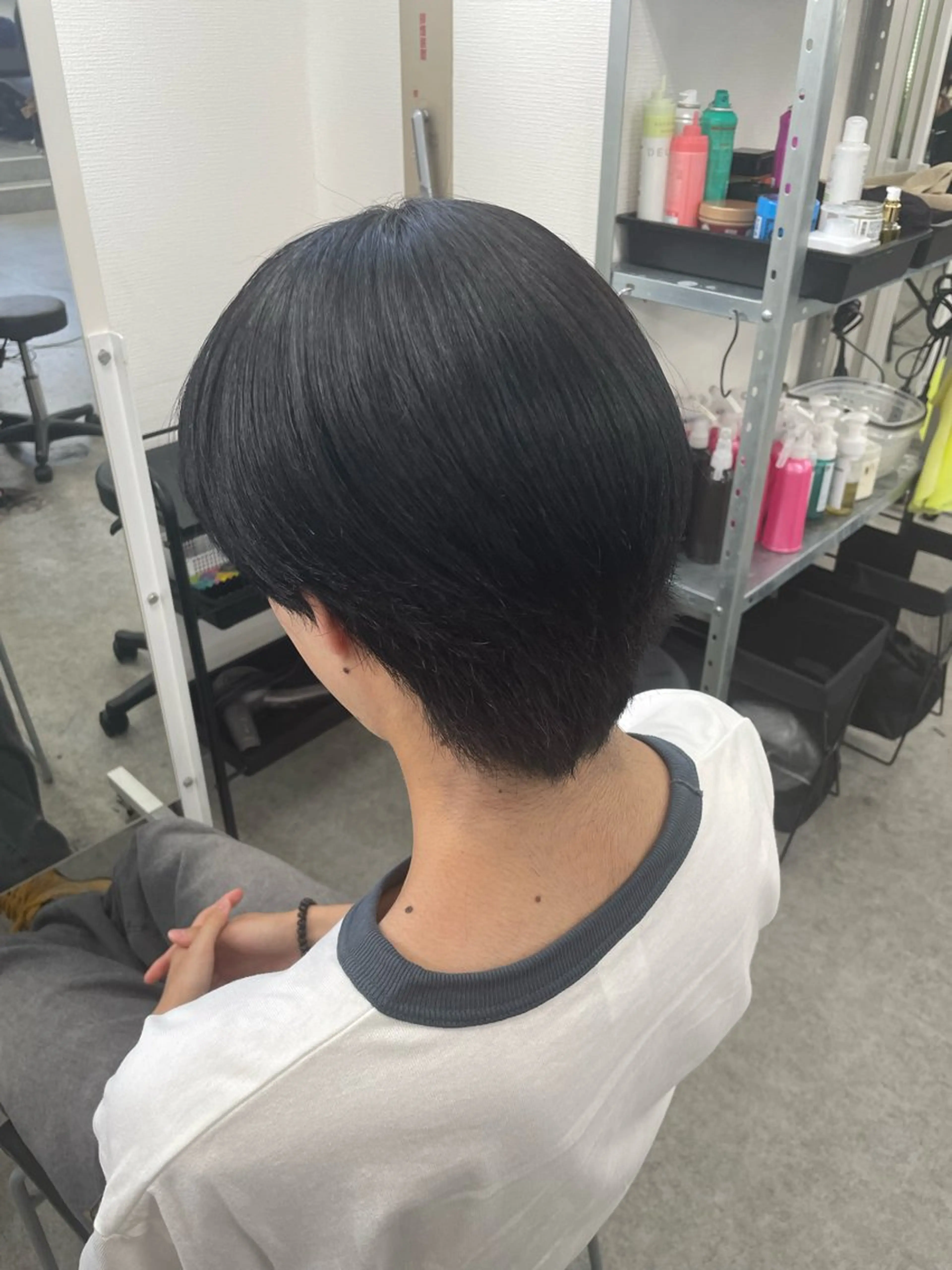 ショート メンズ カット ヘアカラー トレンド暖色ヘア♥️ miu♥️のヘアスタイル