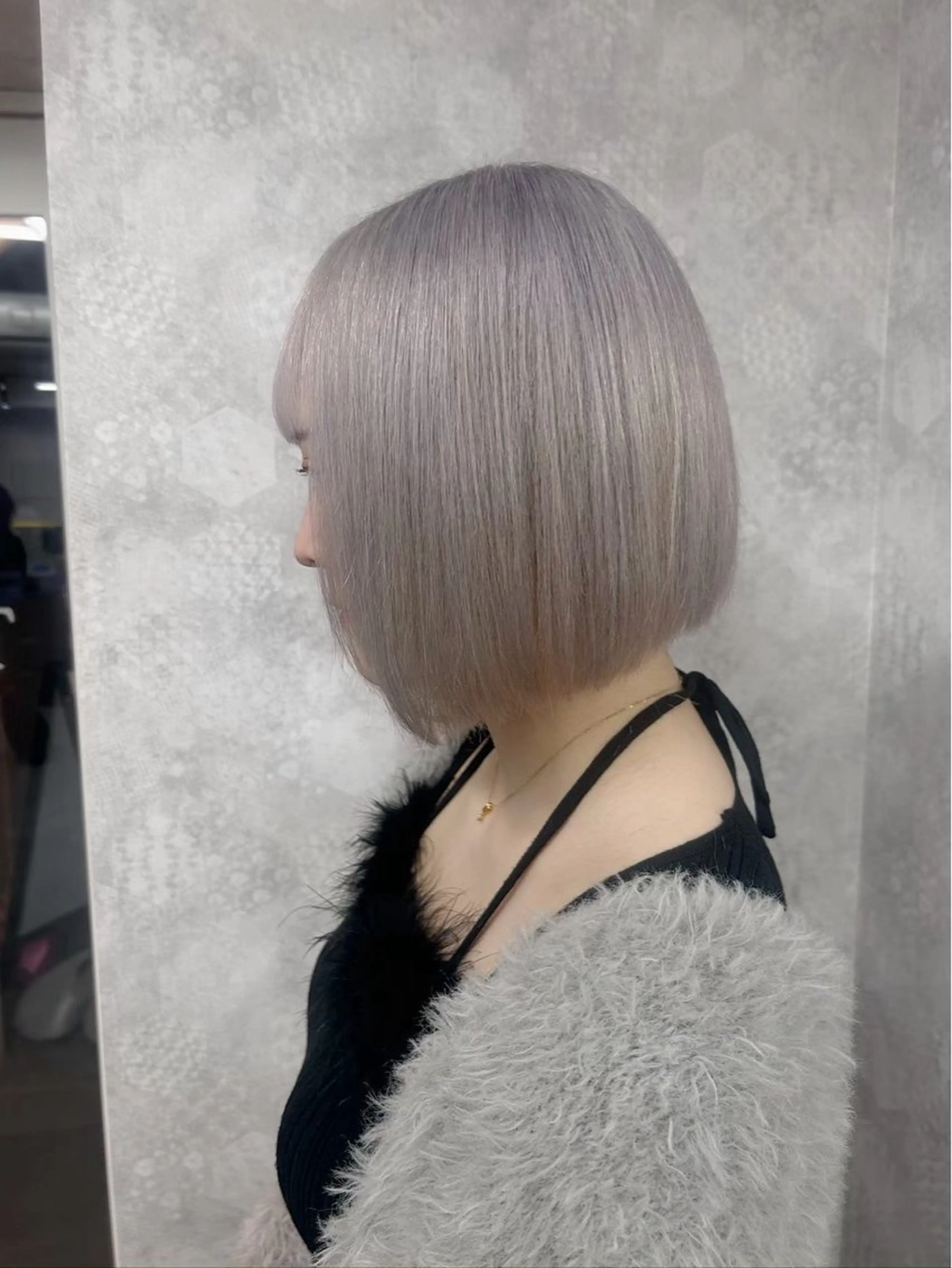 ショート カラー 栄🎡ピンクカラー 💕SAKURA💕のヘアスタイル