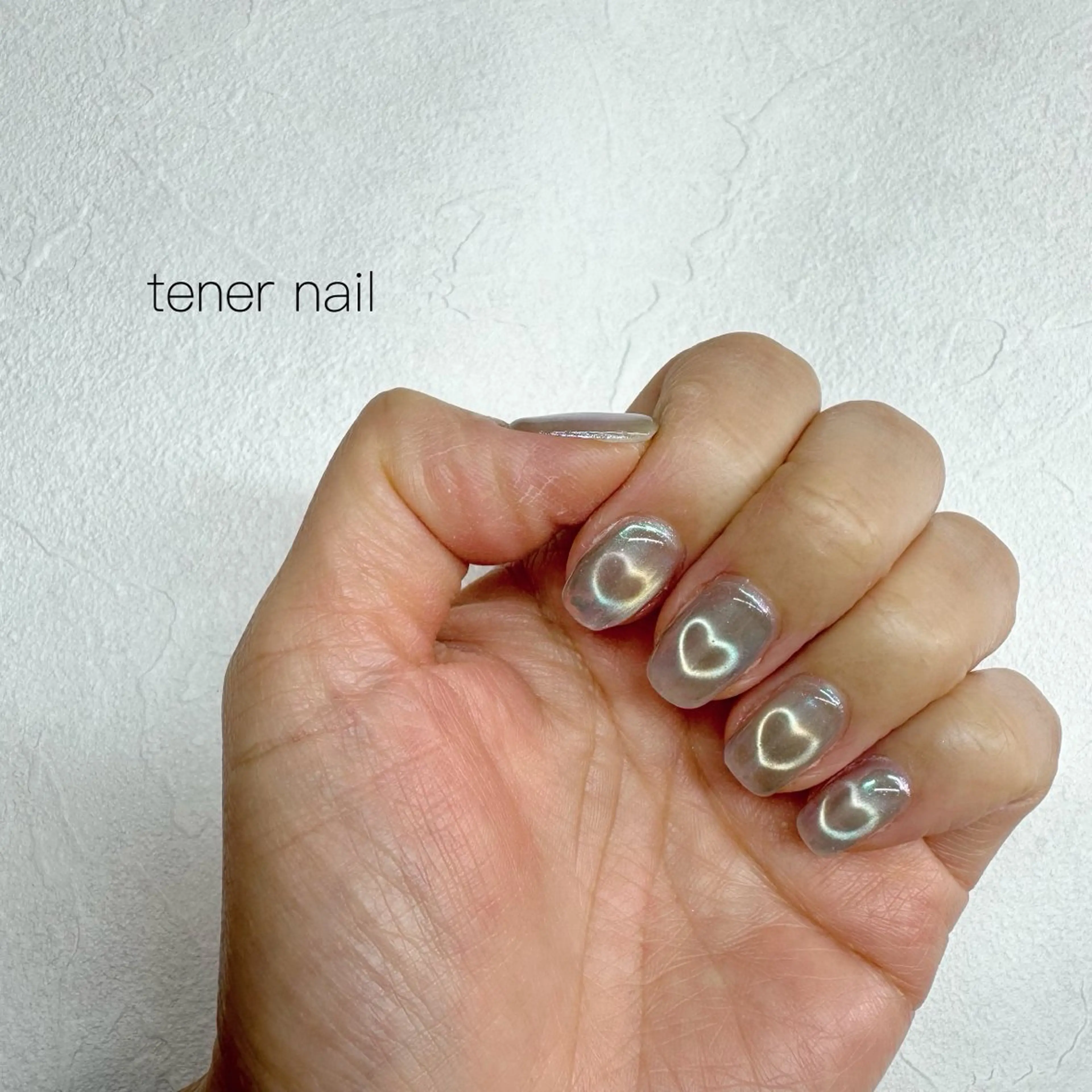 ネイル ハート マグネットネイル ハンドネイル tener  nail  テネルネイル所属・テネルネイル tener nailのネイルデザイン