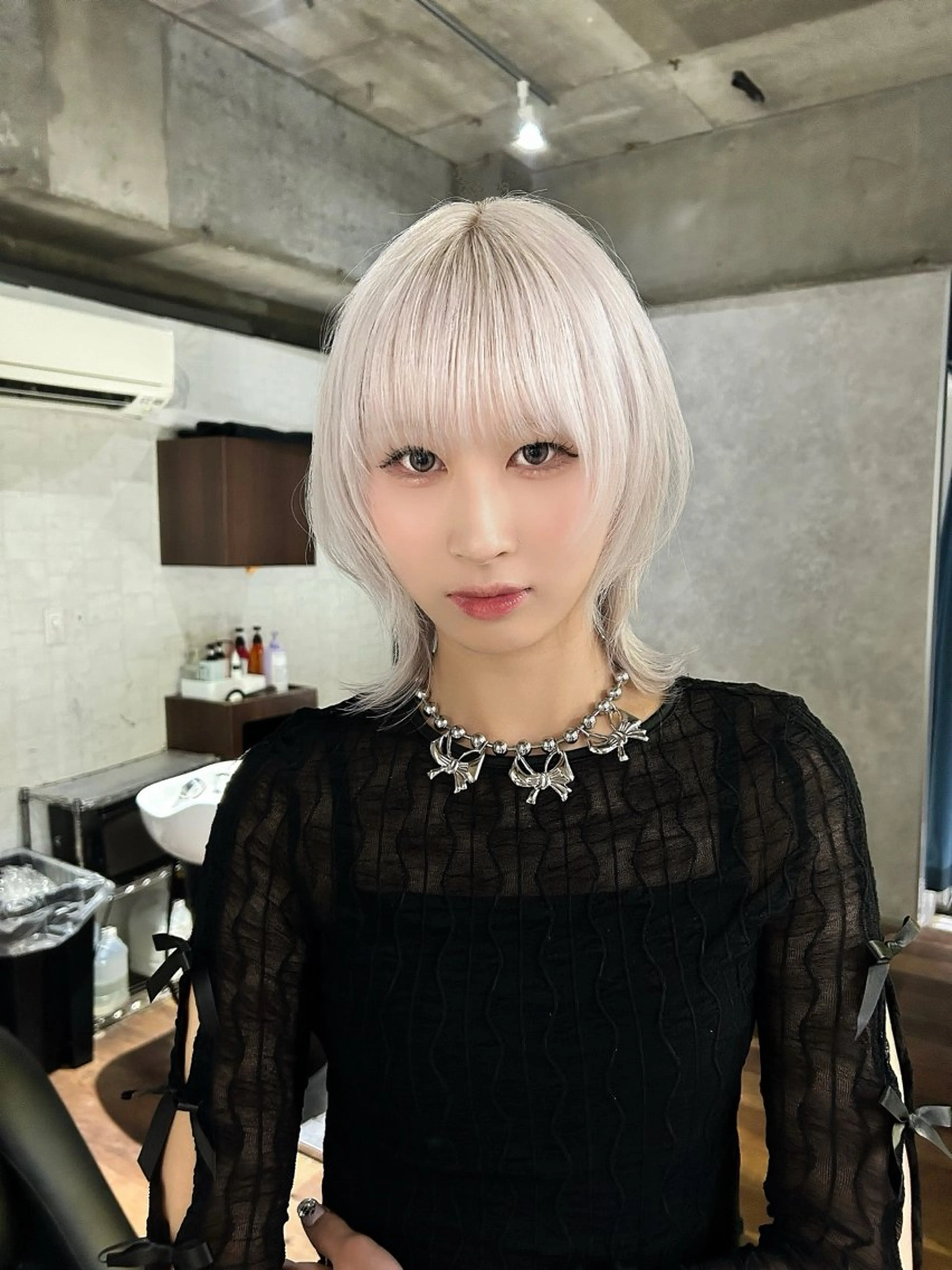 ミディアム カラー ナチュラル・ハイトー ン🏆HINOKIのヘアスタイル