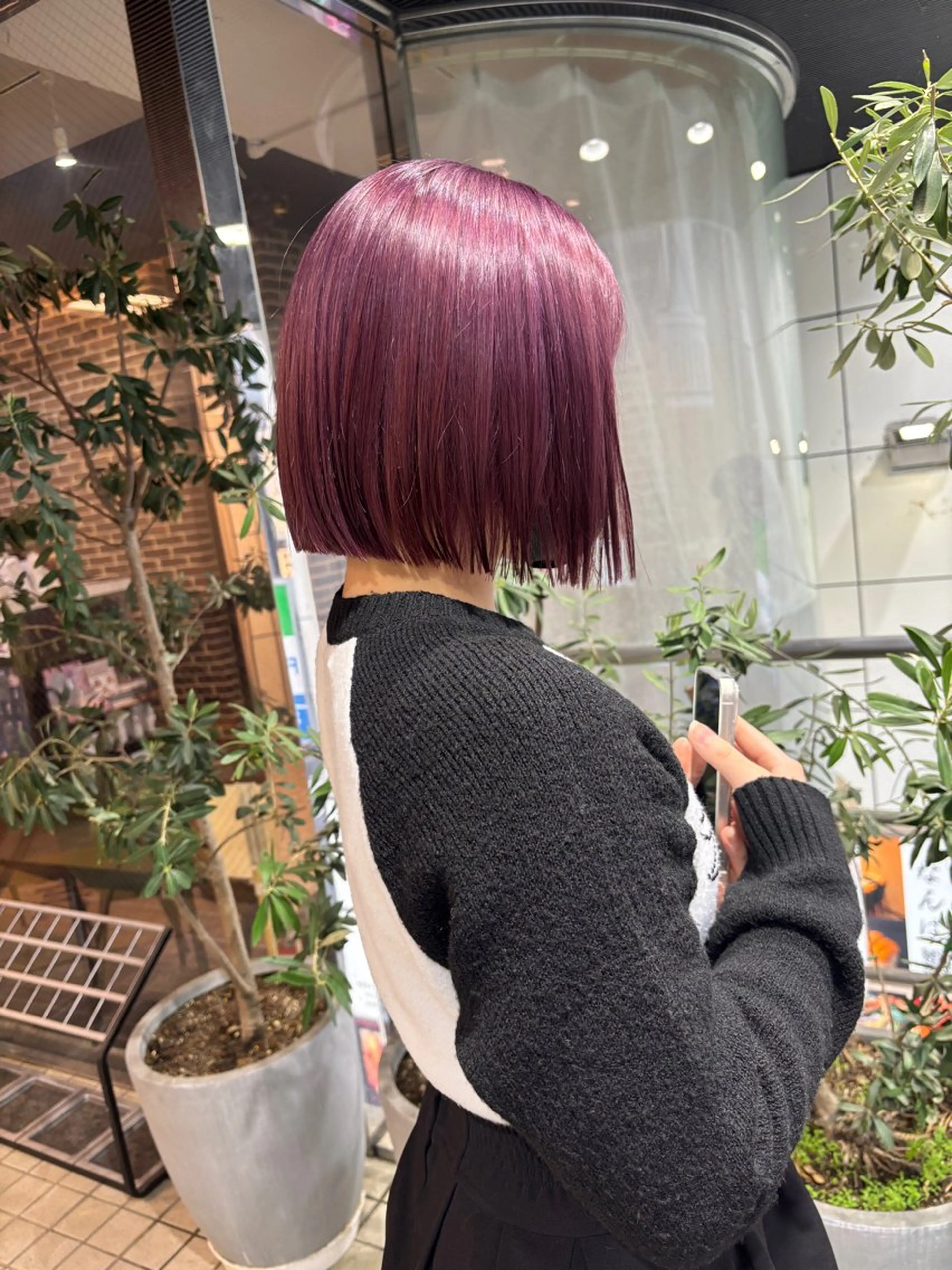 カラー ブリーチ ケアブリーチ ダブルカラー ハイトーンカラー インナーカラー カット サラ艶/ボブカット 🪩💫KAYOのヘアスタイル