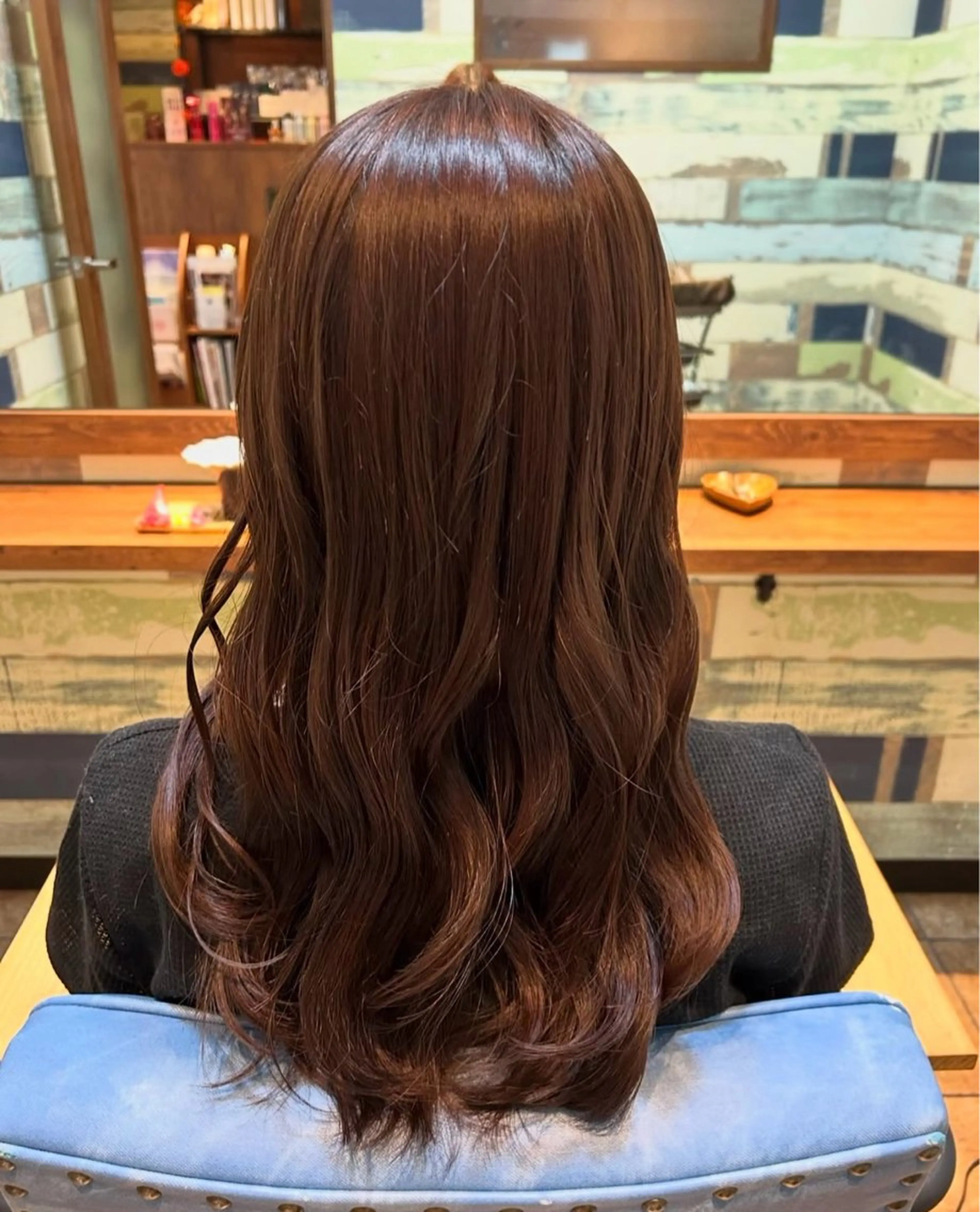 ロング カラー ヘアカラー 透明感カラー🫧🩵 林　菜々美のヘアスタイル