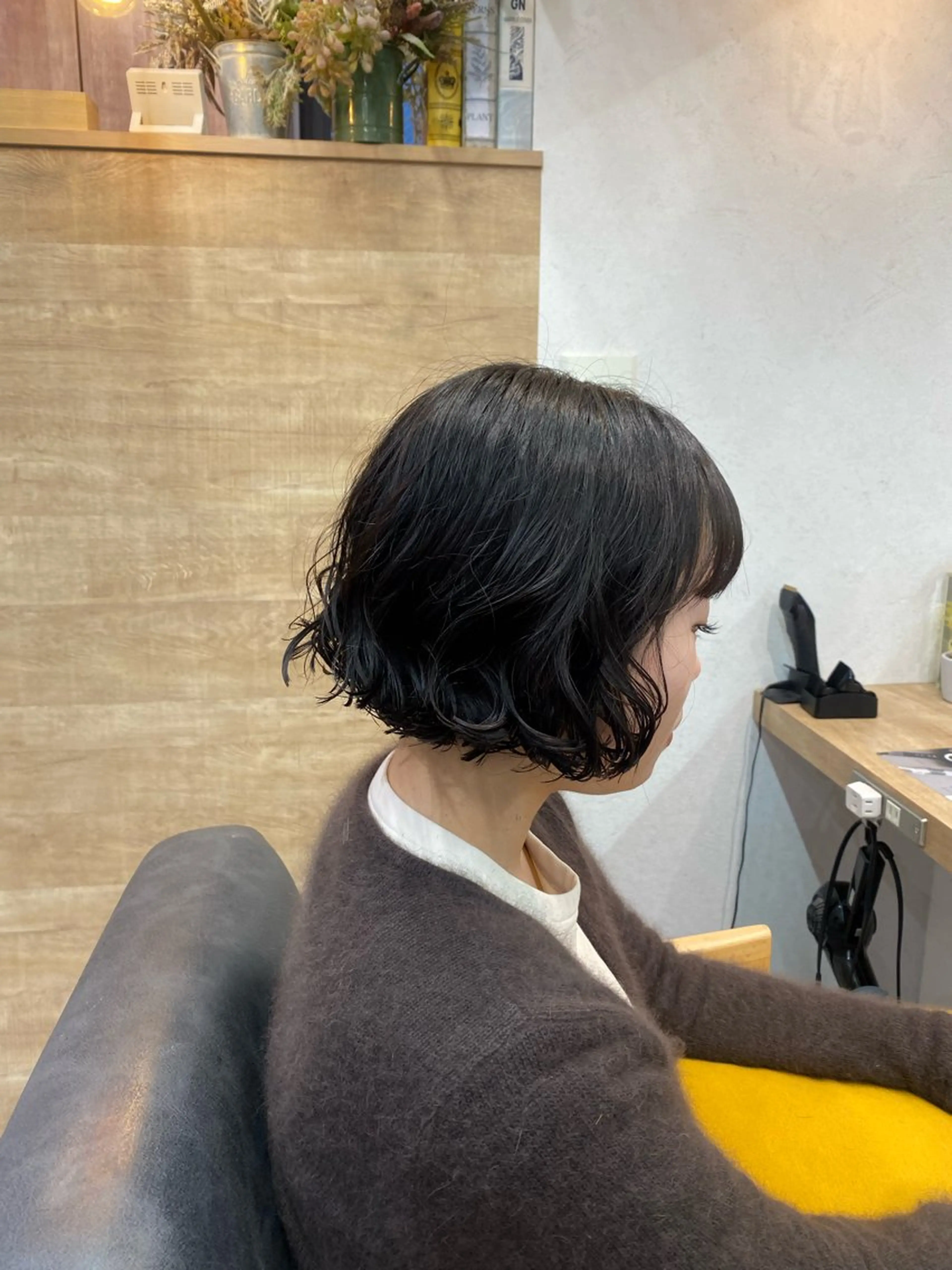 ミディアム カット 🖤🌀くるくる パーマ🌀🖤ayaのヘアスタイル