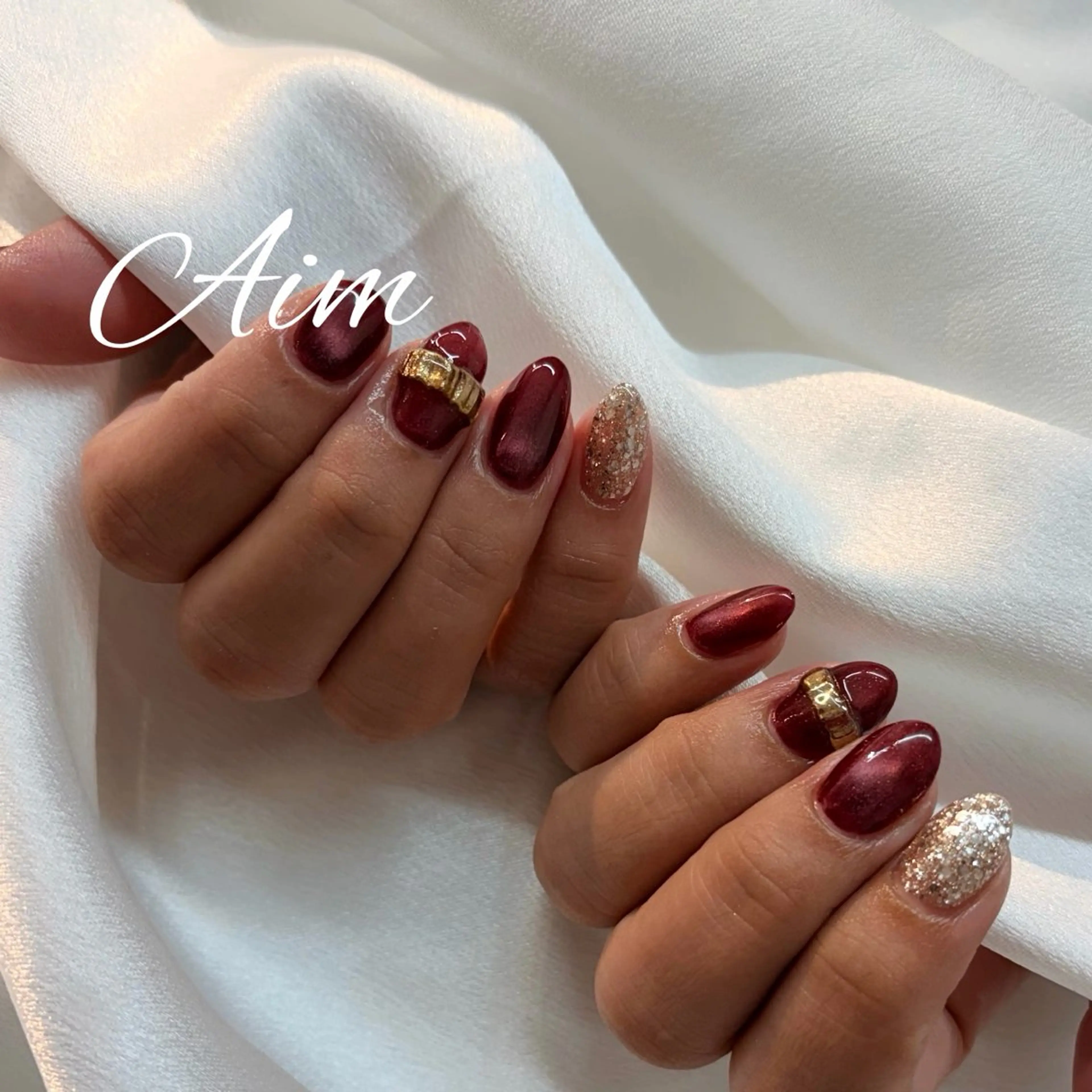 ネイル ハンドネイル ネイルサロンAim河原町[ヘアセット　ヘアエクステ　着付　専門店]所属・Aim🌿 kanaのネイルデザイン