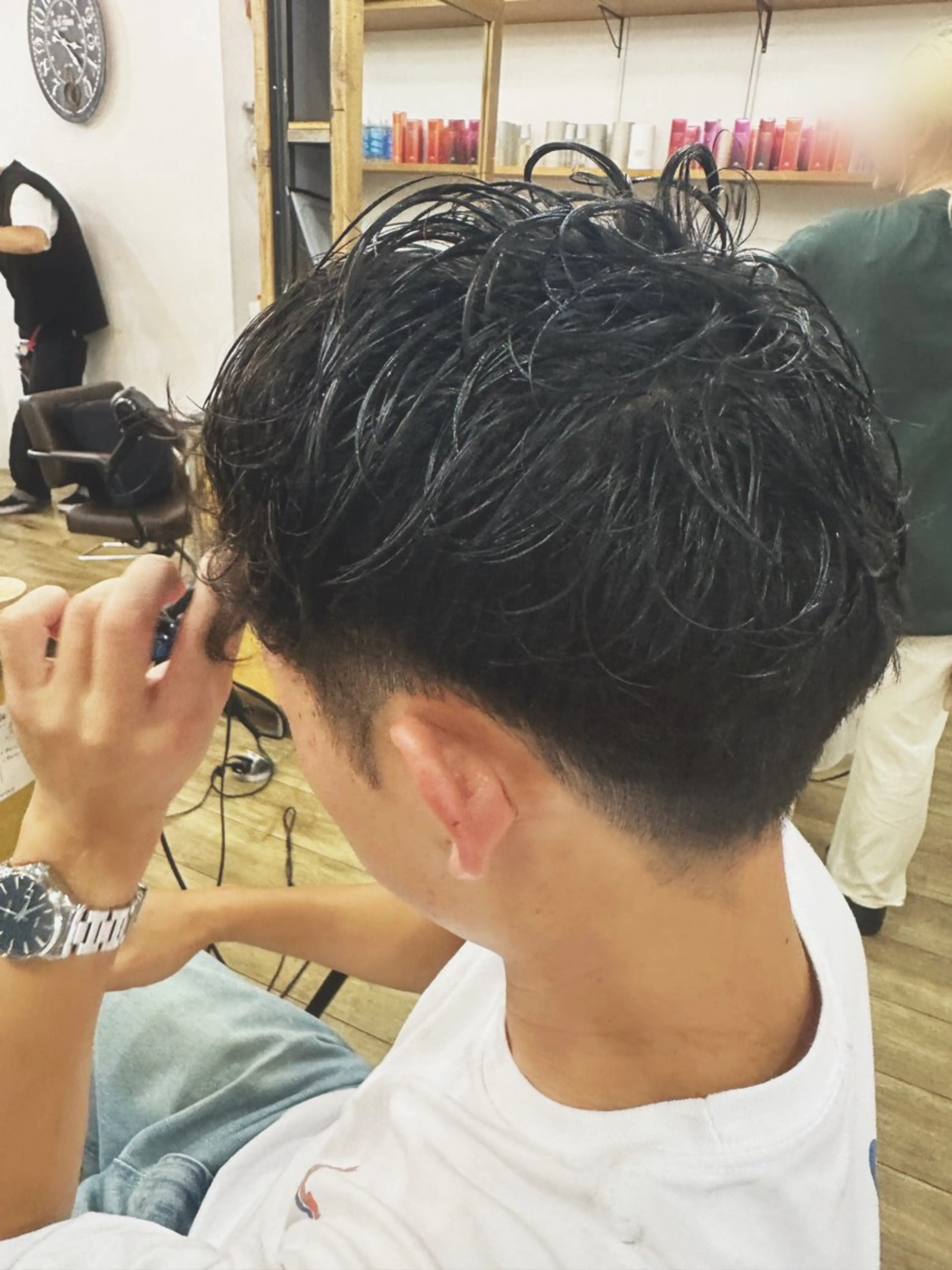 パーマ メンズ メンズパーマ 🎀ITSUKI暖色 カラー/レイヤー🎀のヘアスタイル