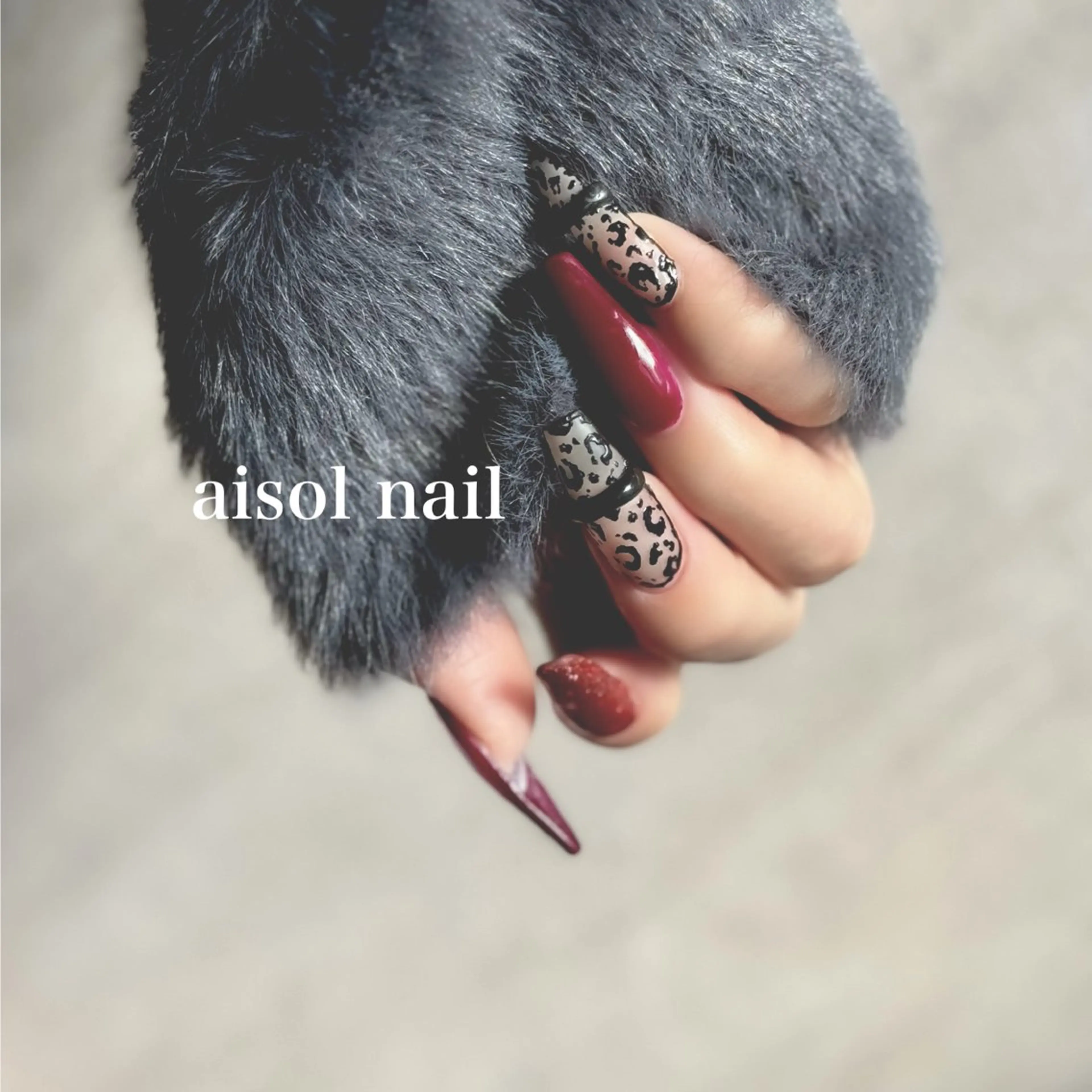 ネイル 長さ出し ハンドネイル Aisol nail salonのネイルデザイン