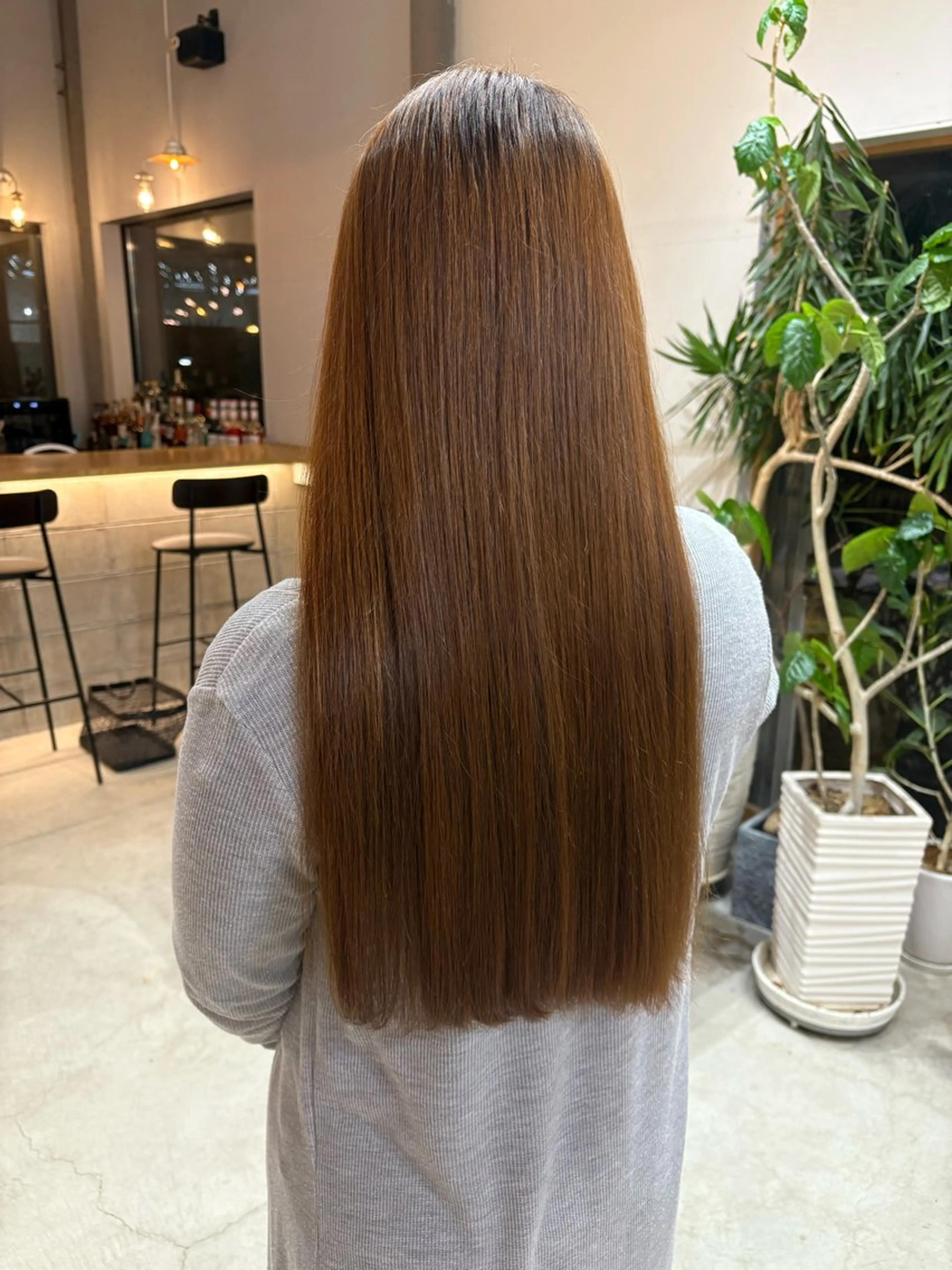 ロング 縮毛矯正 SOKO所属・林 玲奈のヘアスタイル