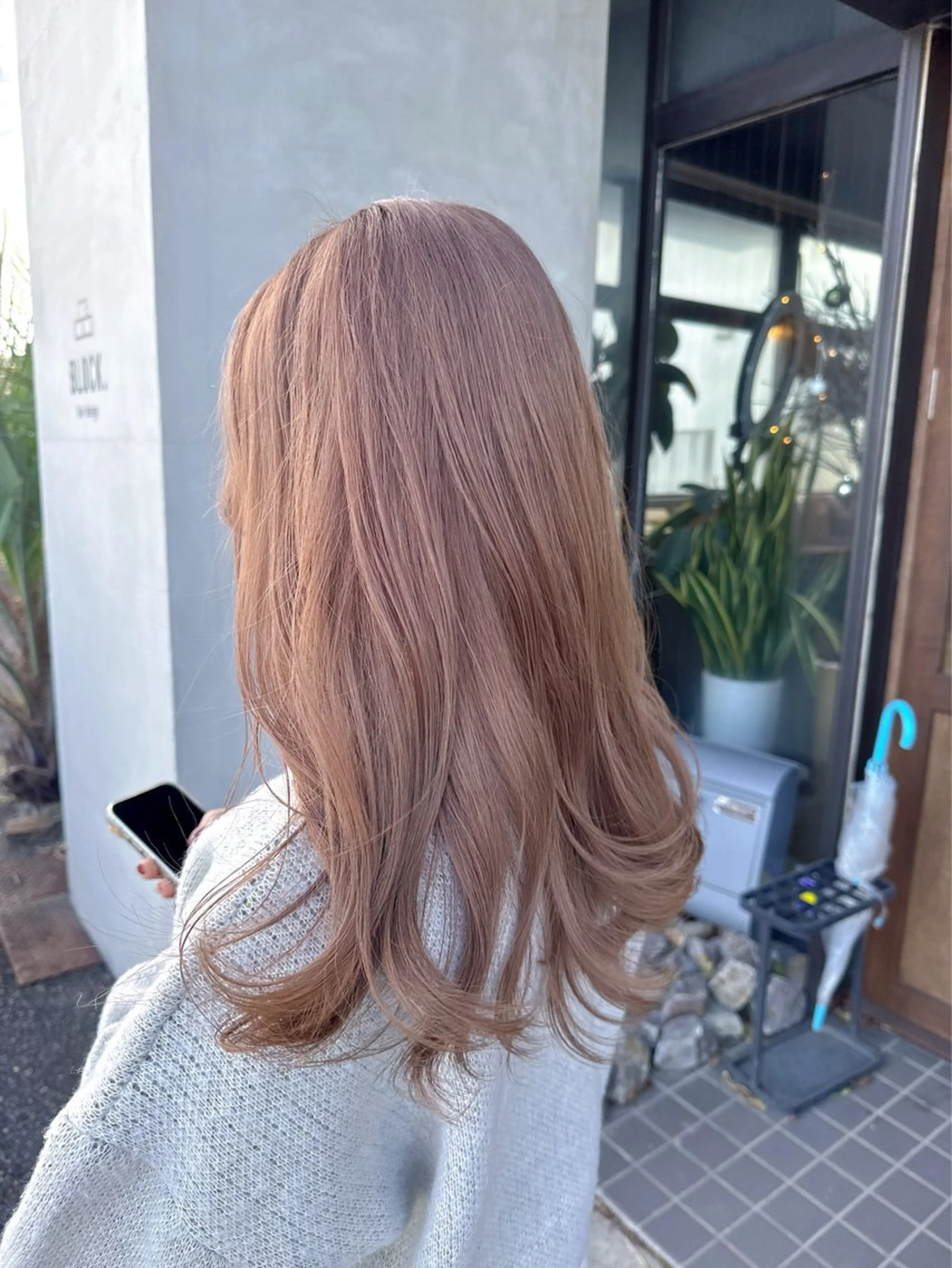 セミロング カラー ヘアカラー トリートメント 岡崎/髪質改善/ ハイトーン/鈴木進のヘアスタイル