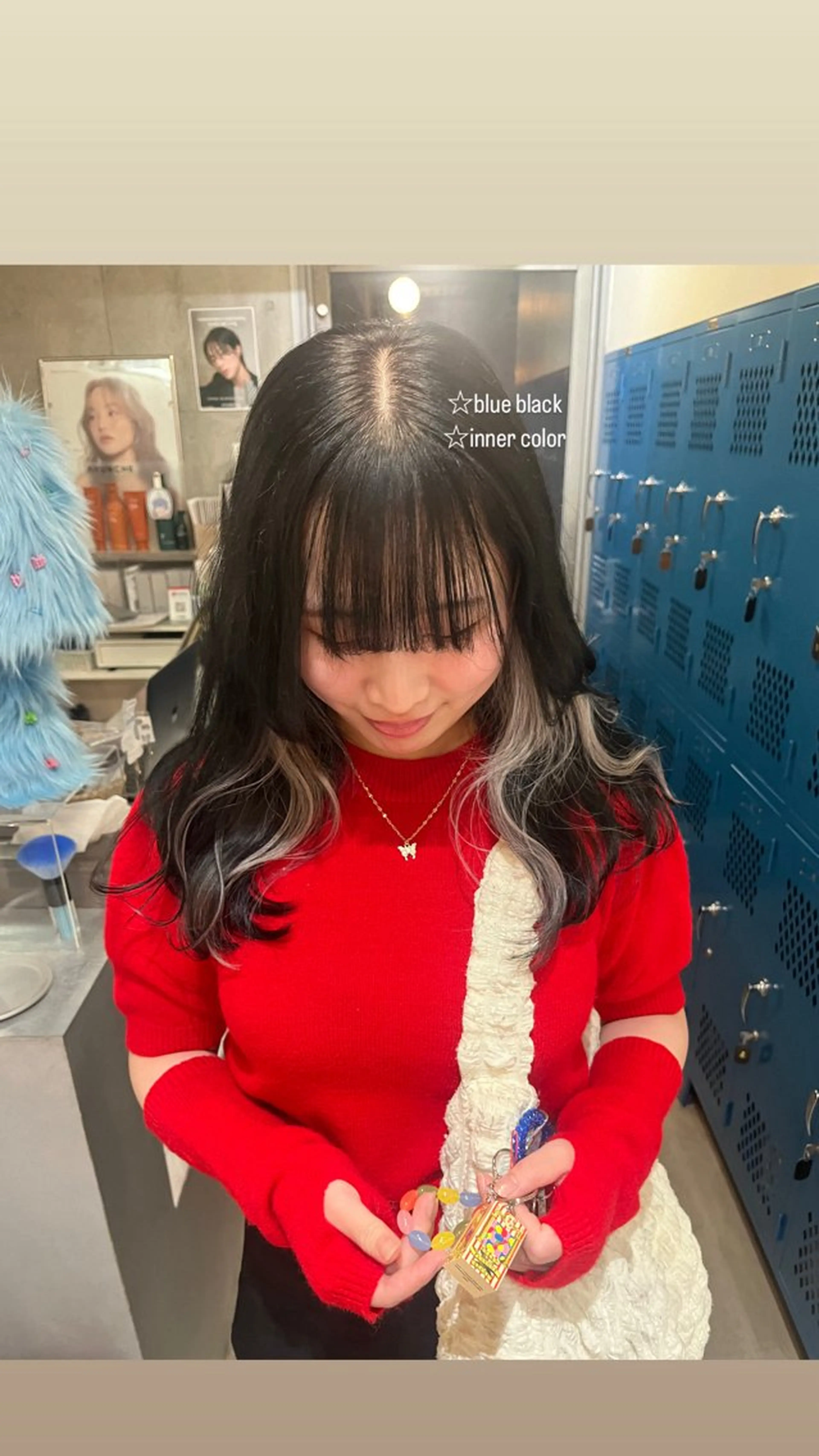 ロング カラー インナーカラー ヘアカラー レイヤーカット/ハイ トーンカラー/きらのヘアスタイル