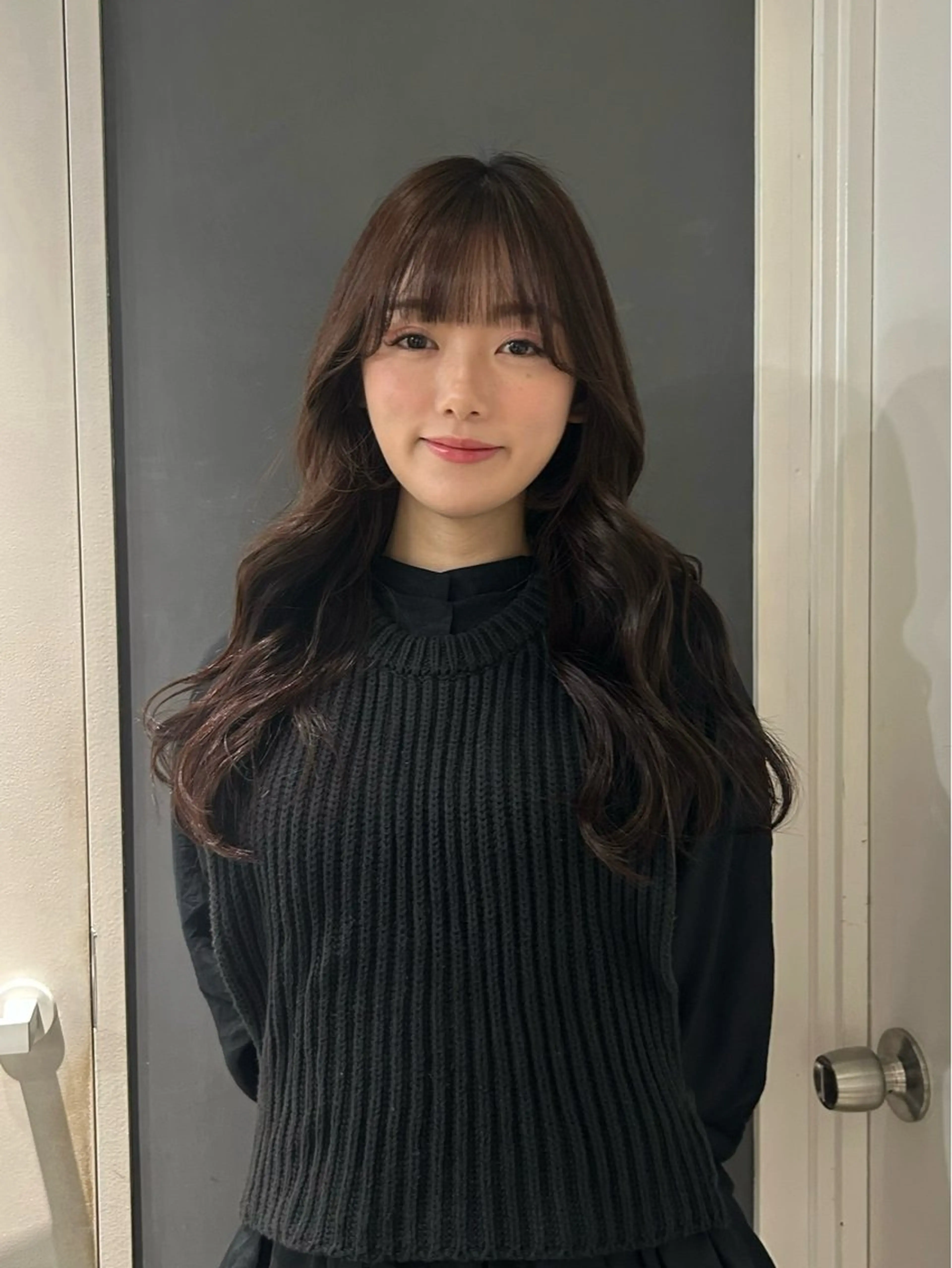 ロング カット ヘアカラー トリートメント cien 【堀江】 eri bobのヘアスタイル