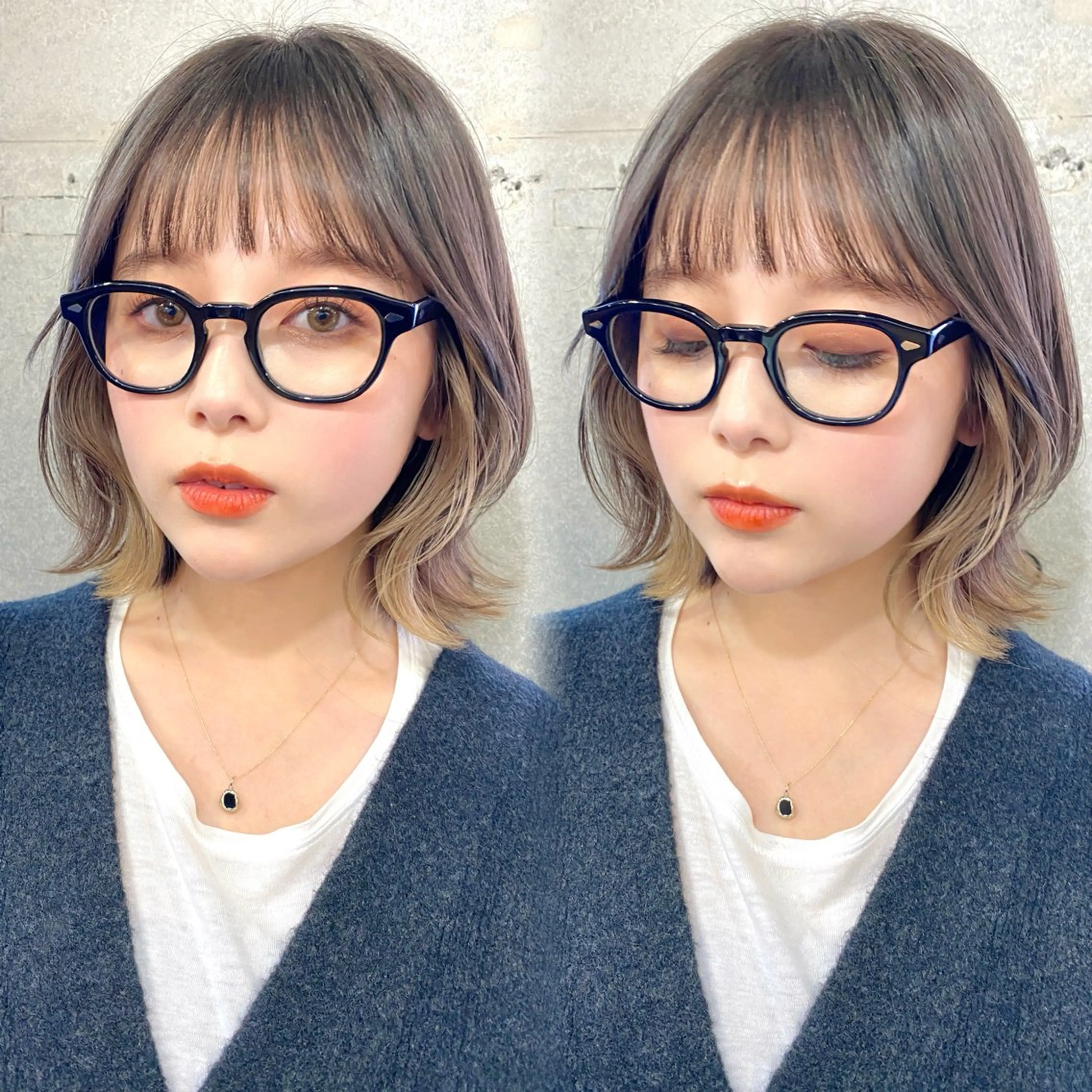 ミディアム カラー 似合わせレイヤー 🇰🇷荒木洋文のヘアスタイル