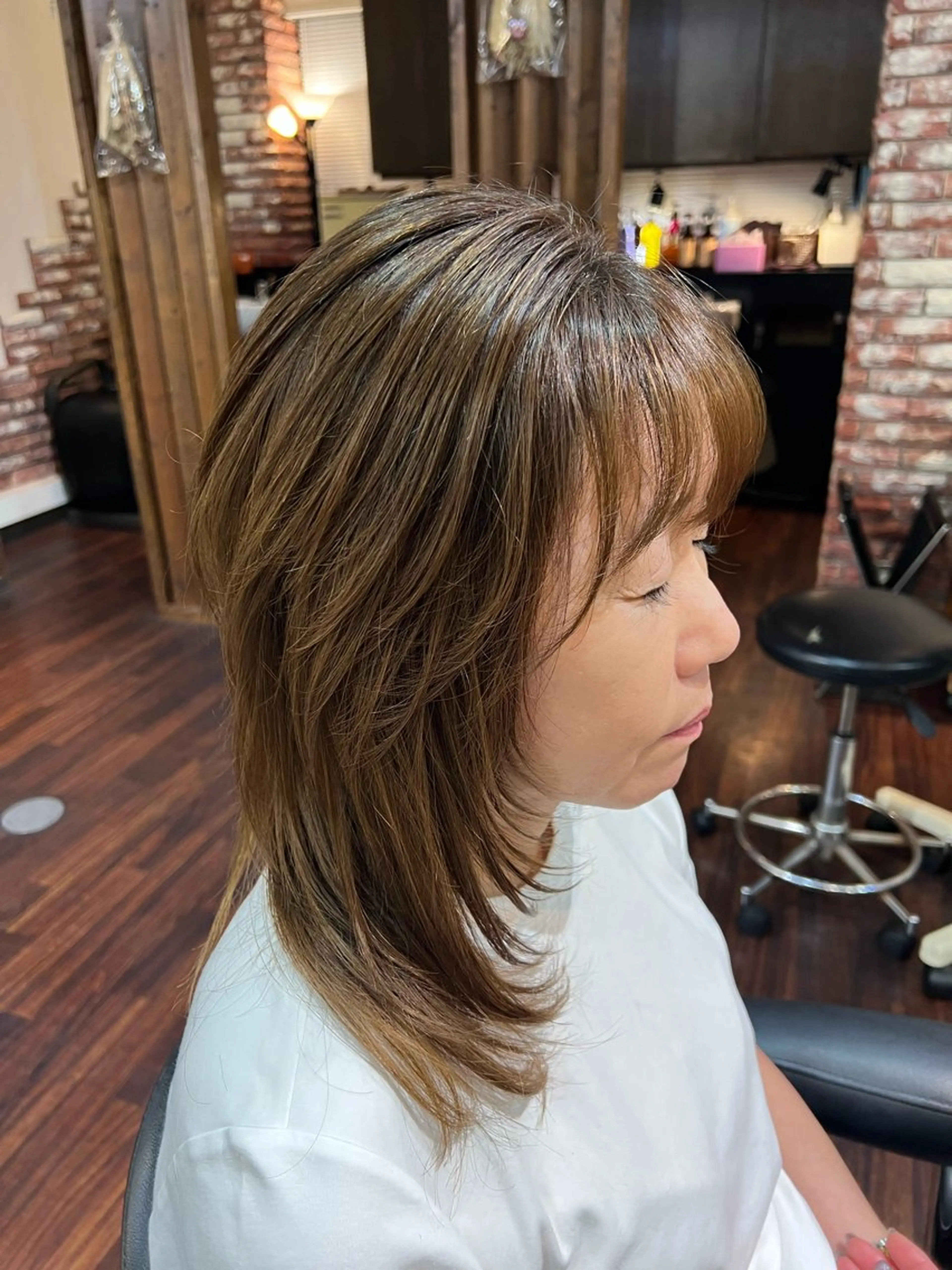 ミディアム レイヤーカット CRED GARDEN 綾瀬店所属・カットモデル募集中 大塚春翔のヘアスタイル