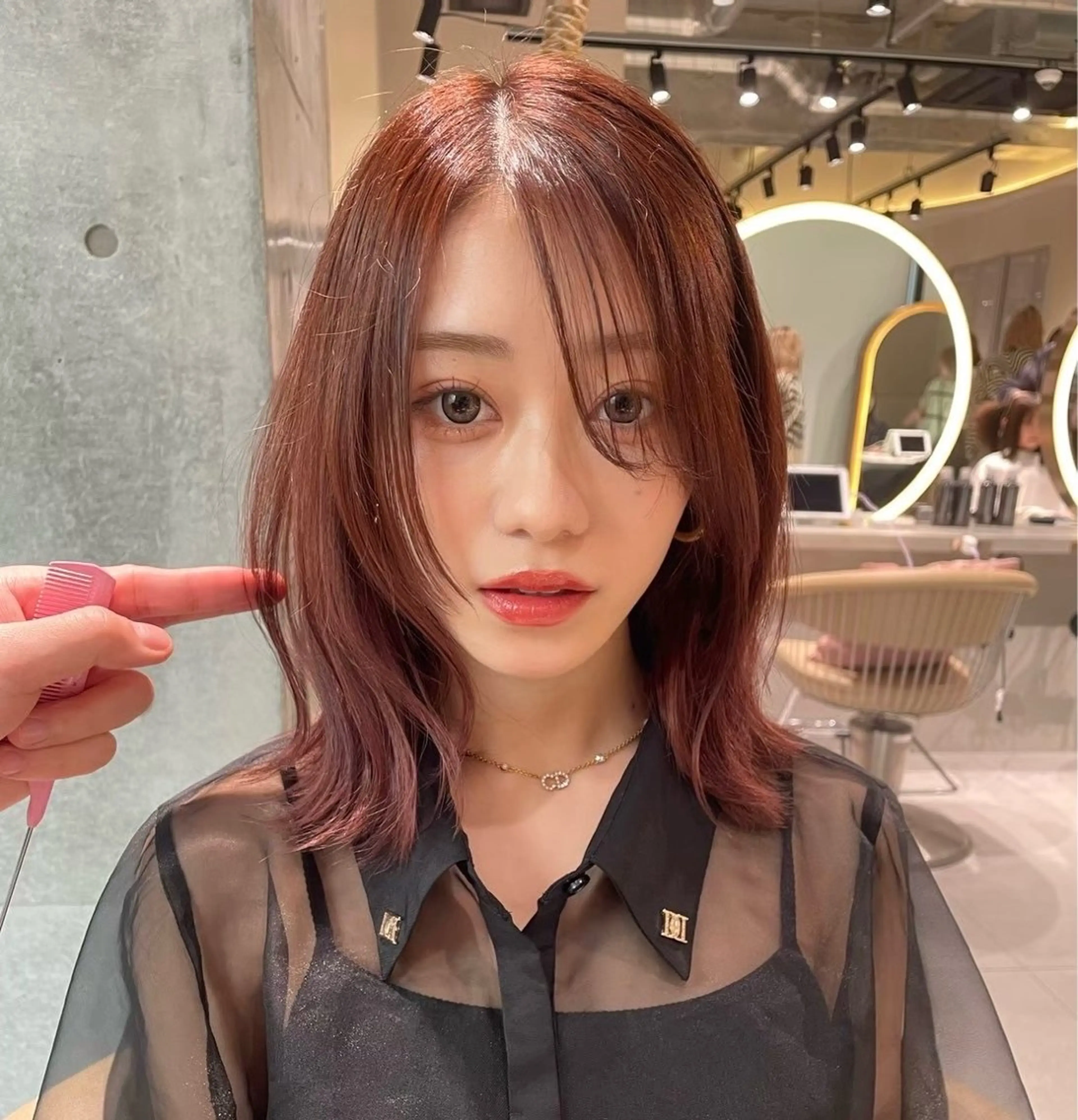 ミディアム カラー トリートメント 🎀リオ🎀 /暖色カラーのヘアスタイル