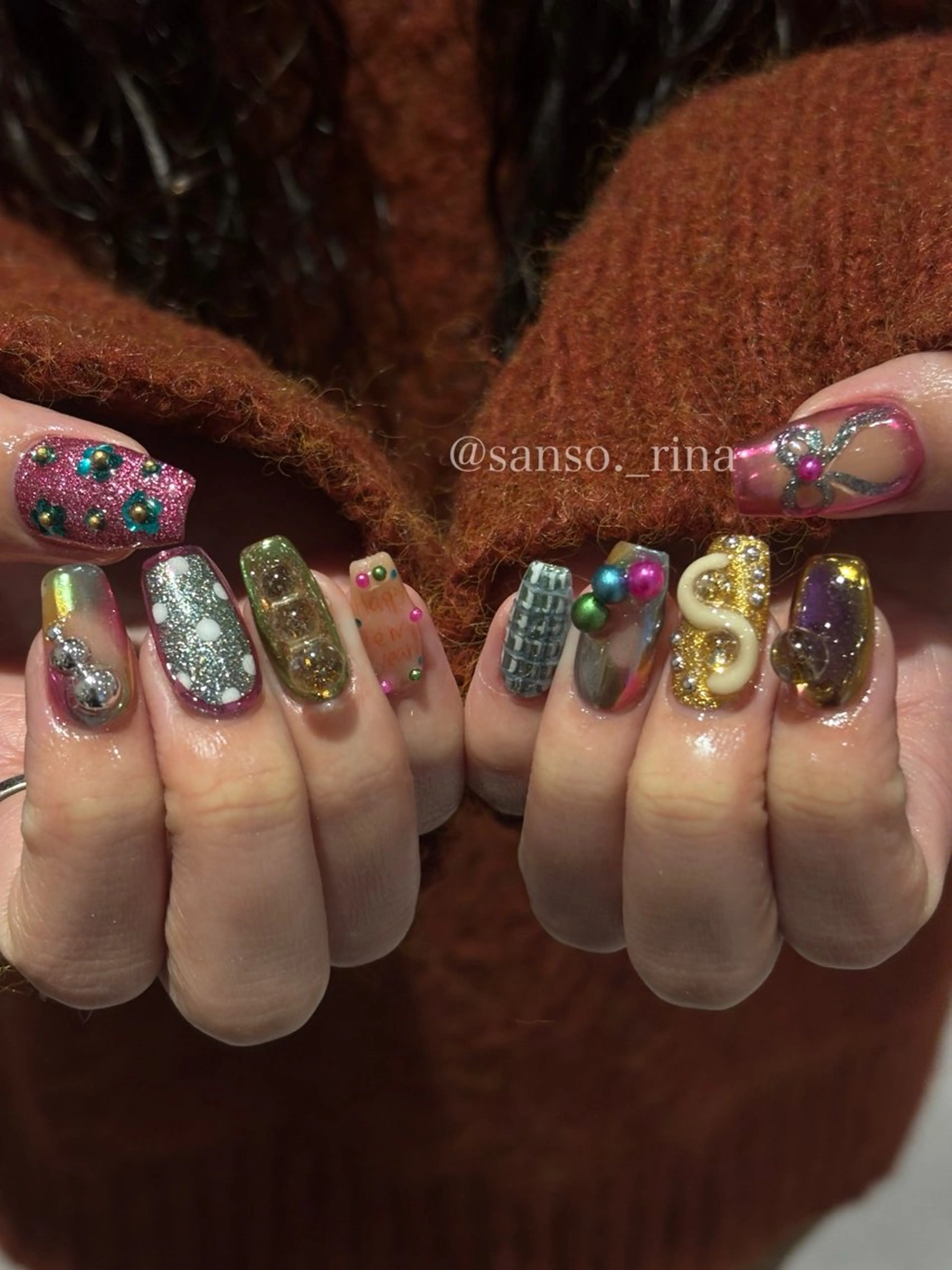 ネイル ハンドネイル フットネイル nuu 栄所属・早川 里奈のネイルデザイン