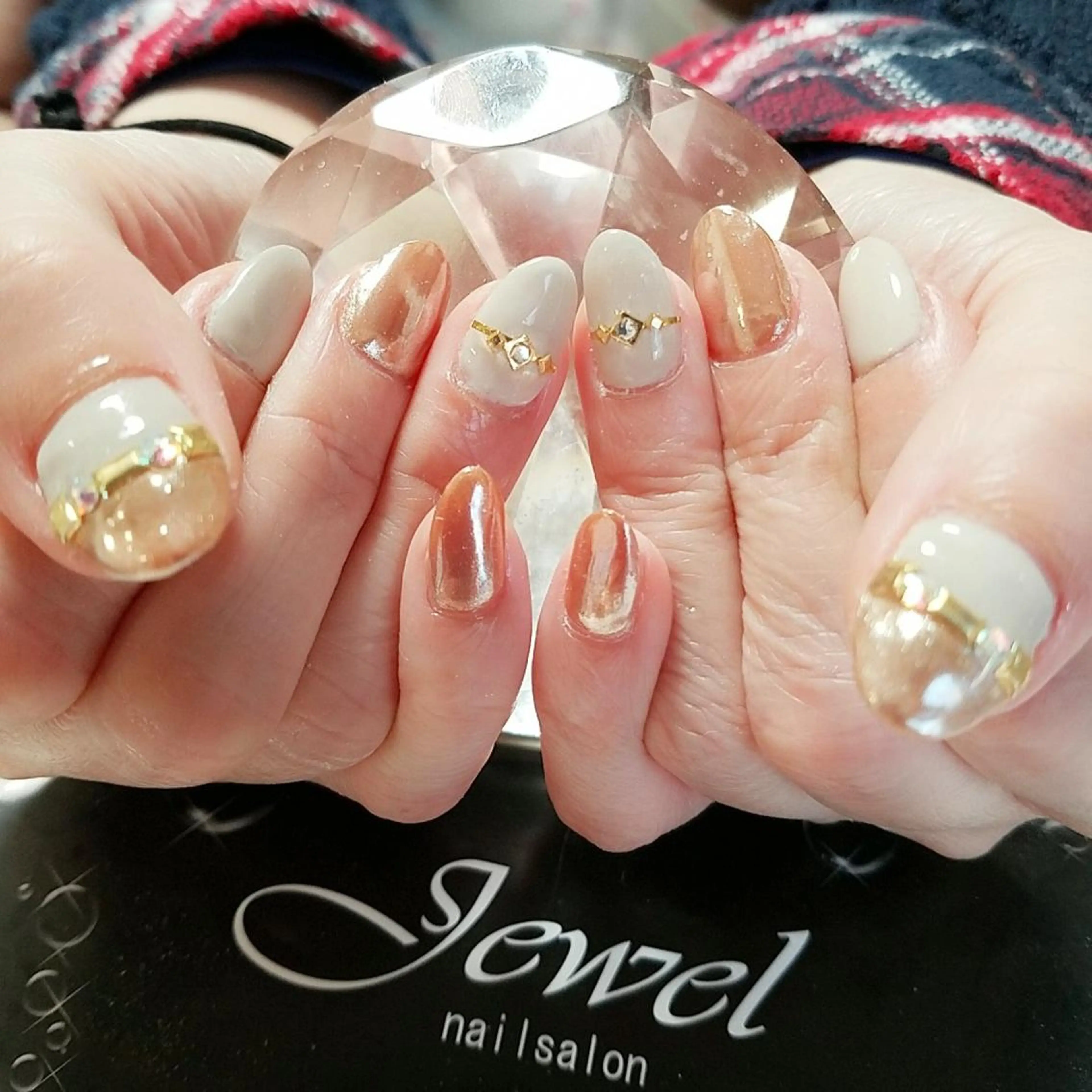ネイル ミラーネイル ＪＥＷＥＬ　ＮＡＩＬ所属・ＪＥＷＥＬ ＮＡＩＬのネイルデザイン