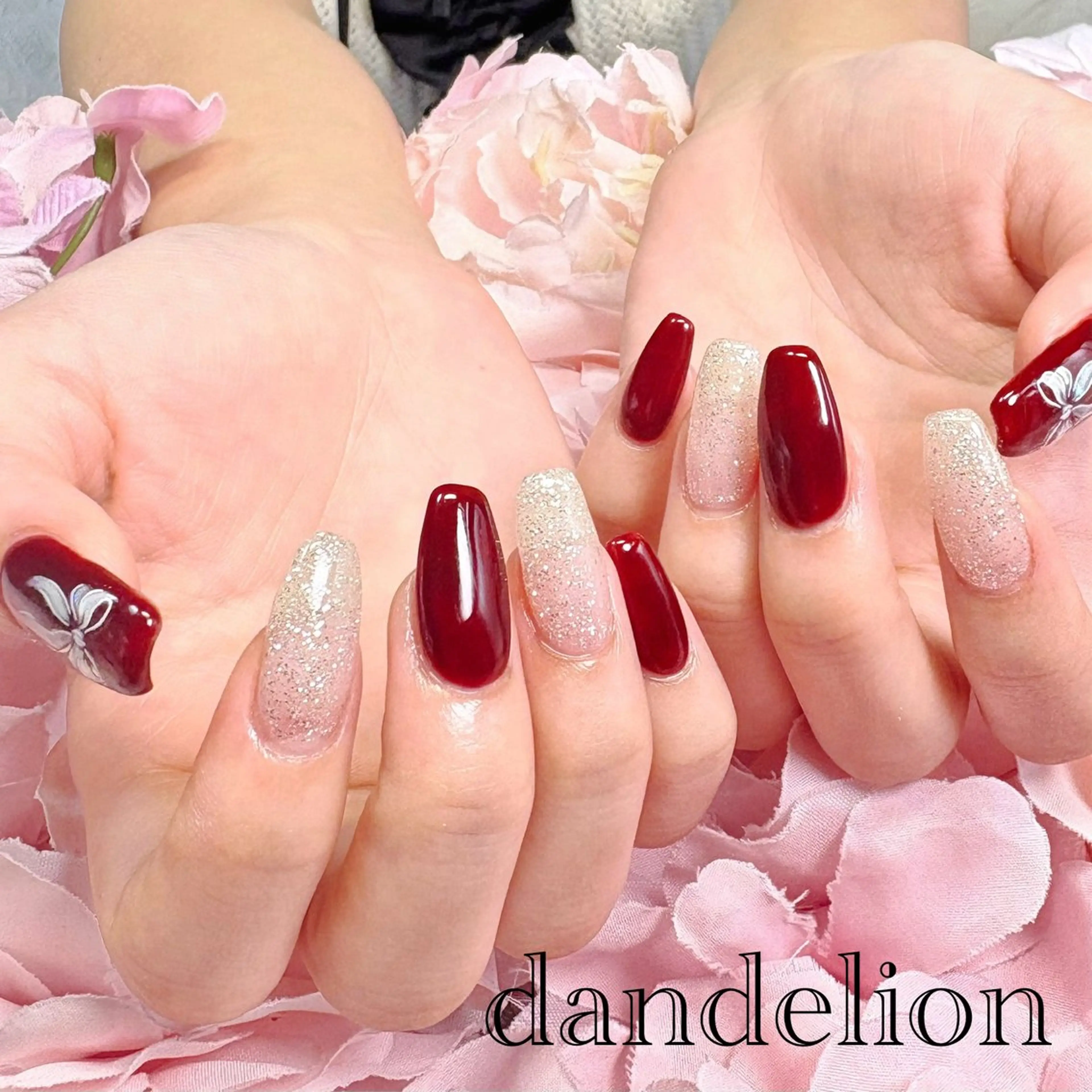 ネイル ハンドネイル ハンドケア dandelion ダンデライオンのネイルデザイン