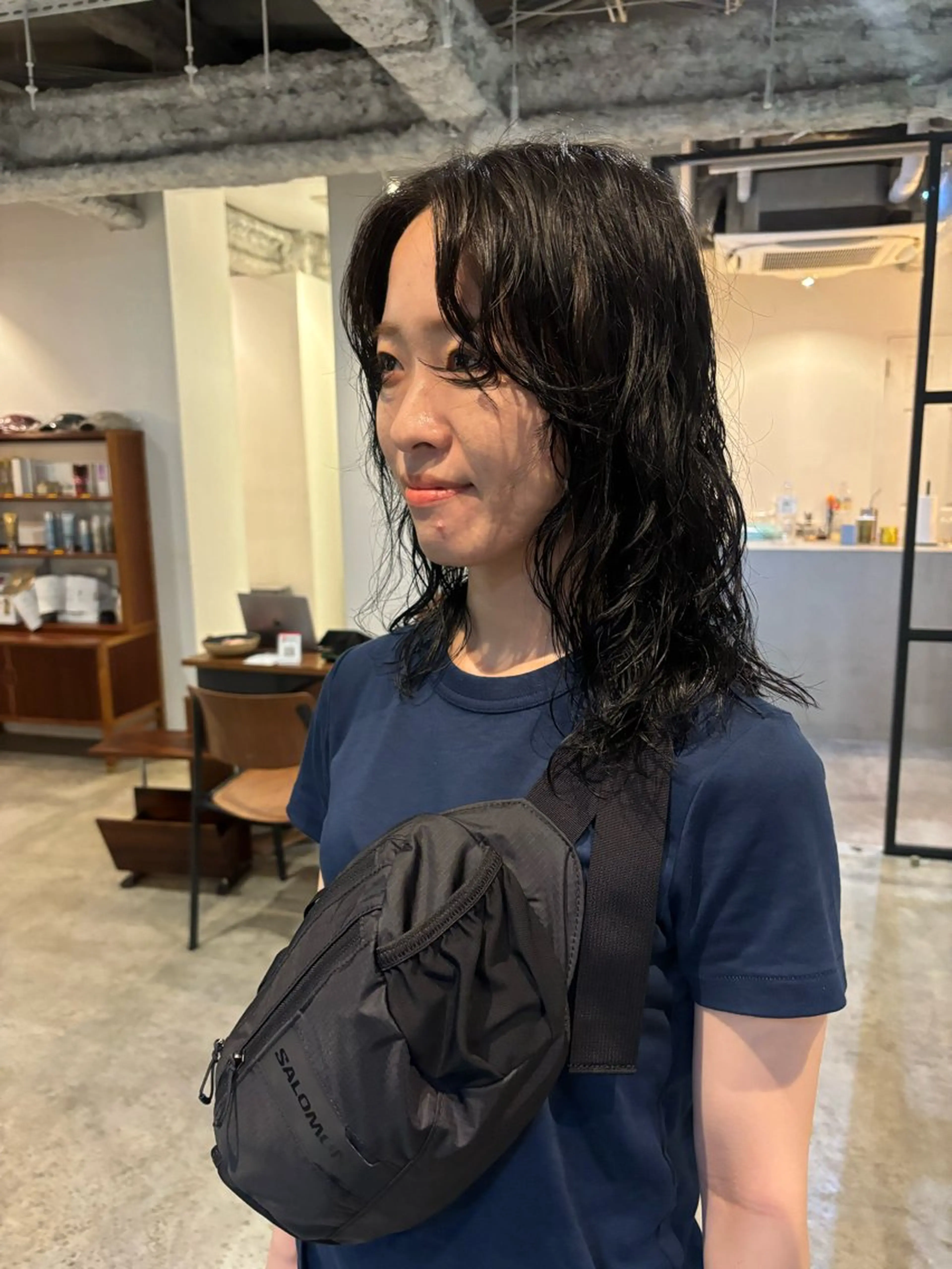 セミロング カラー パーマ カット パーマ トリートメント Hayashi Shioriのヘアスタイル