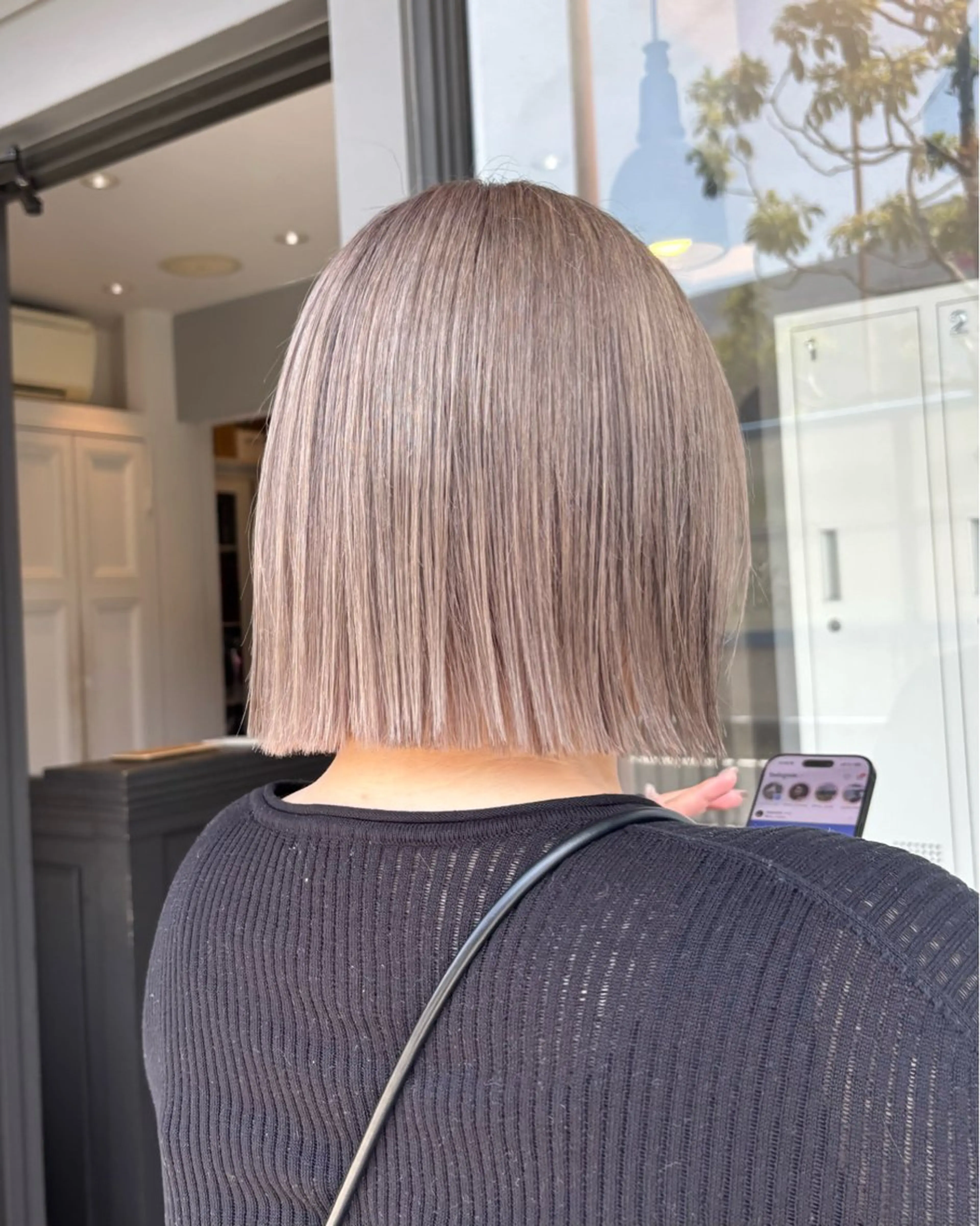 ミディアム カラー ヘアカラー トリートメント 栗林 茉那のヘアスタイル