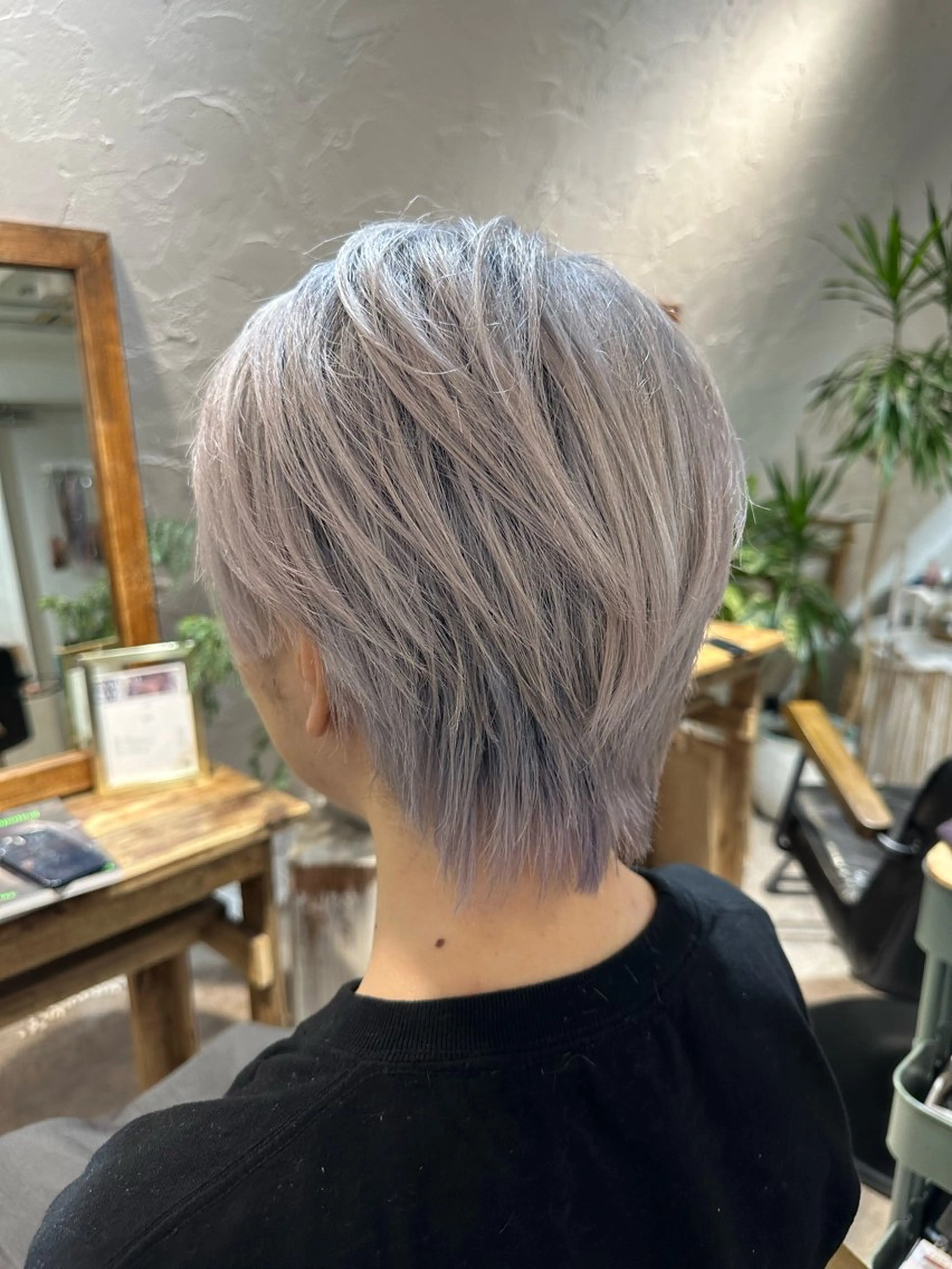 ショート ヘアカラー トリートメント 新宿デザインカット 👶RENAのヘアスタイル
