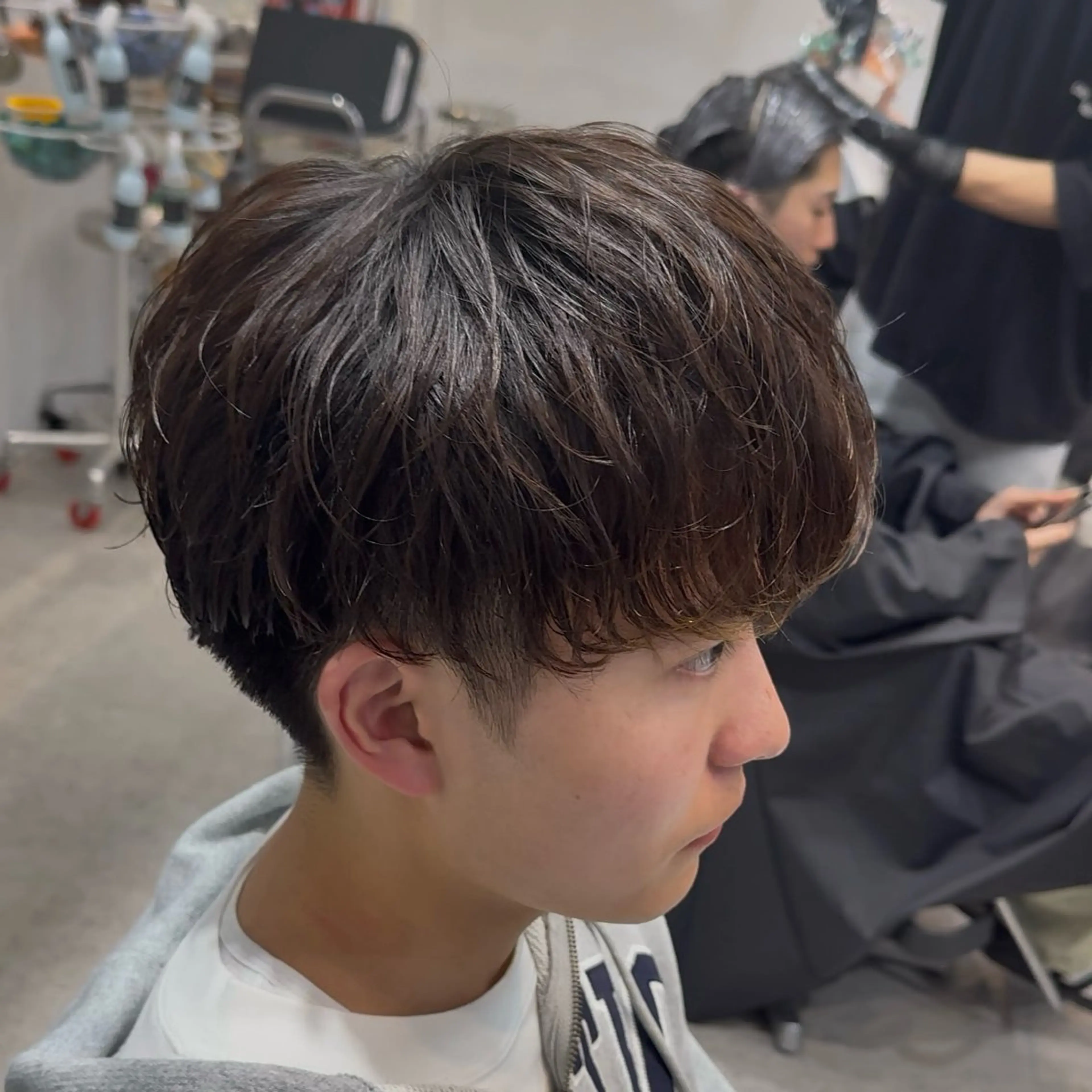 ショート パーマ メンズ カット パーマ 当日予約⭕️ fifth渋谷太田のヘアスタイル