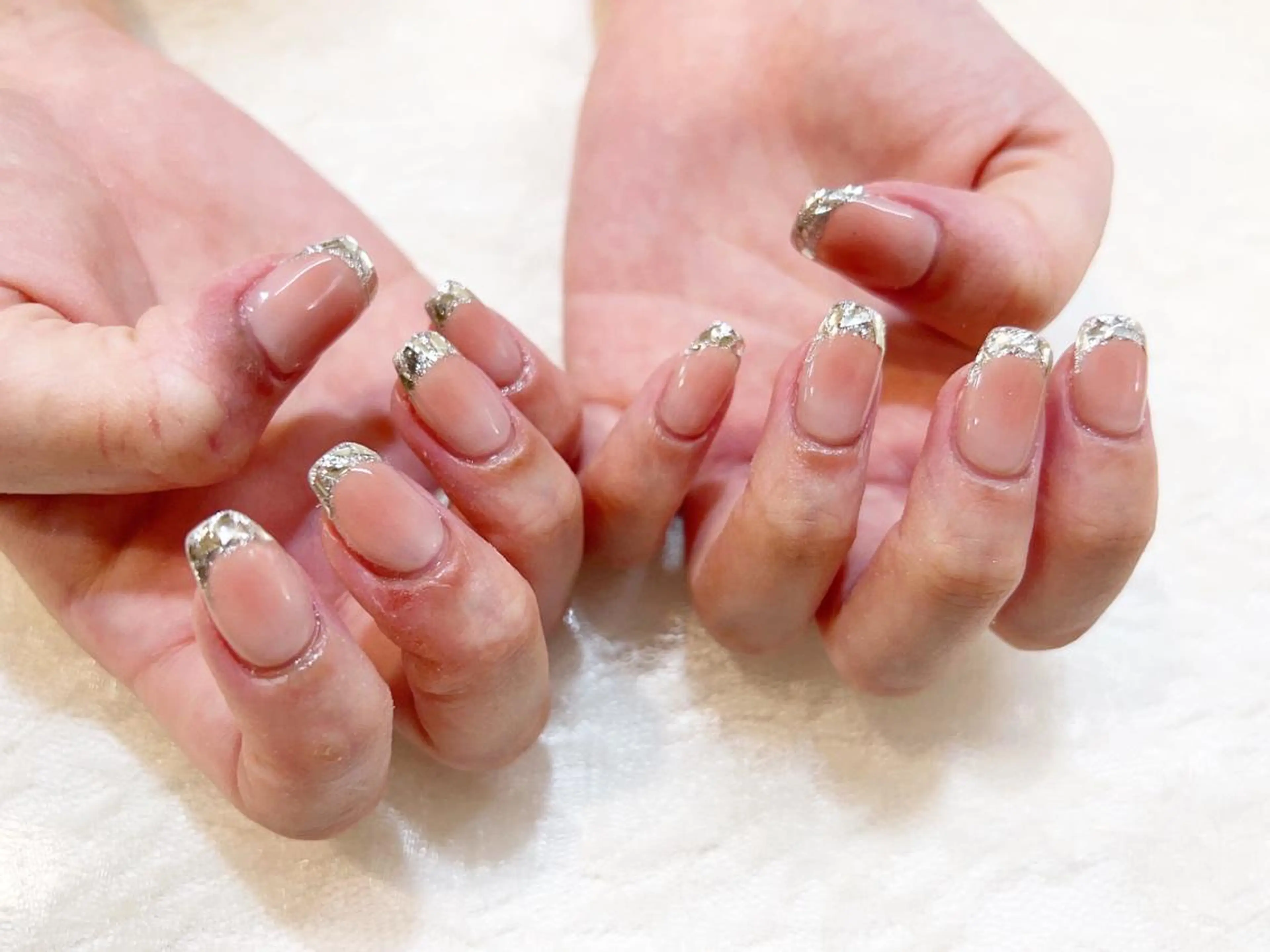 ネイル チークネイル キラキラネイル ♡Nailist yui♡のネイルデザイン