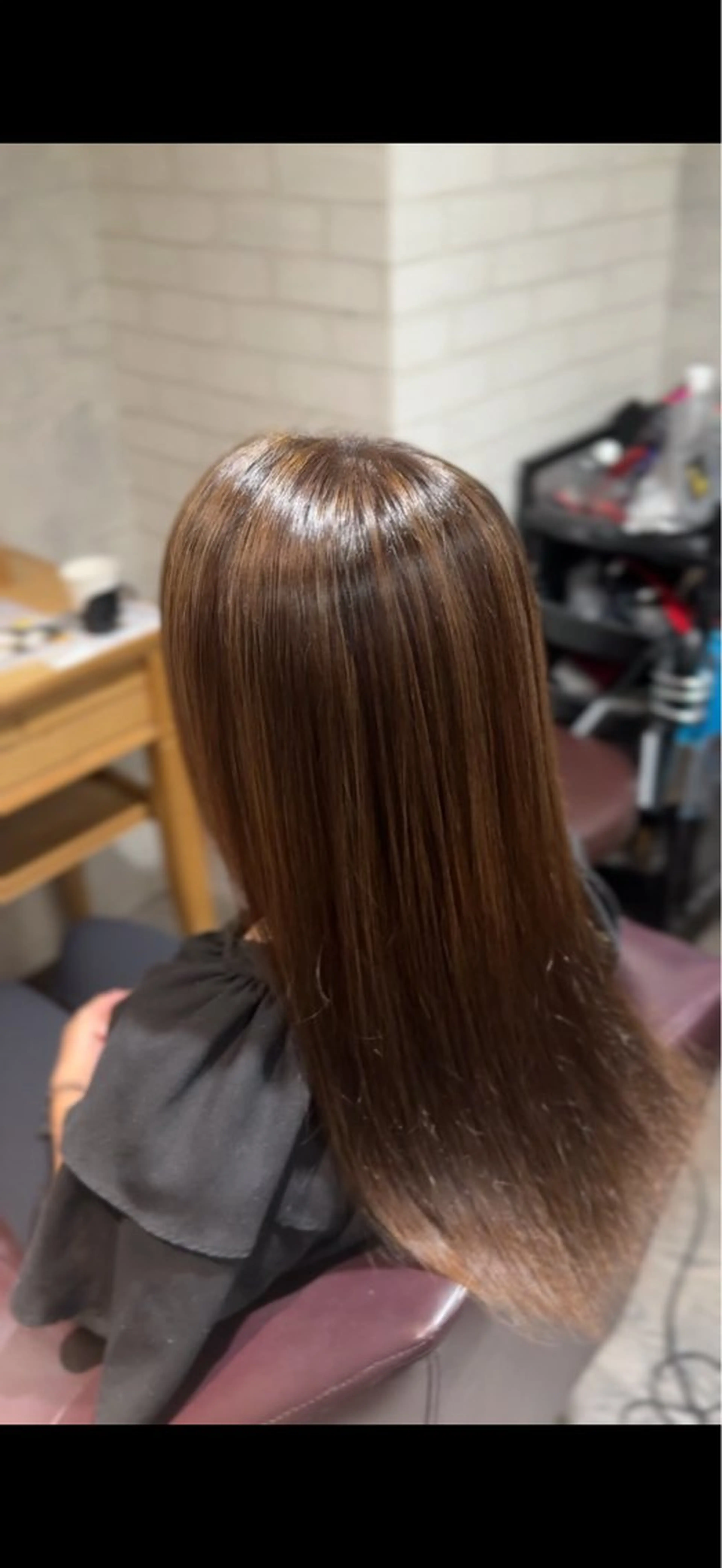 ロング カラー カット ヘアカラー Afinar 乃空(ノア)のヘアスタイル