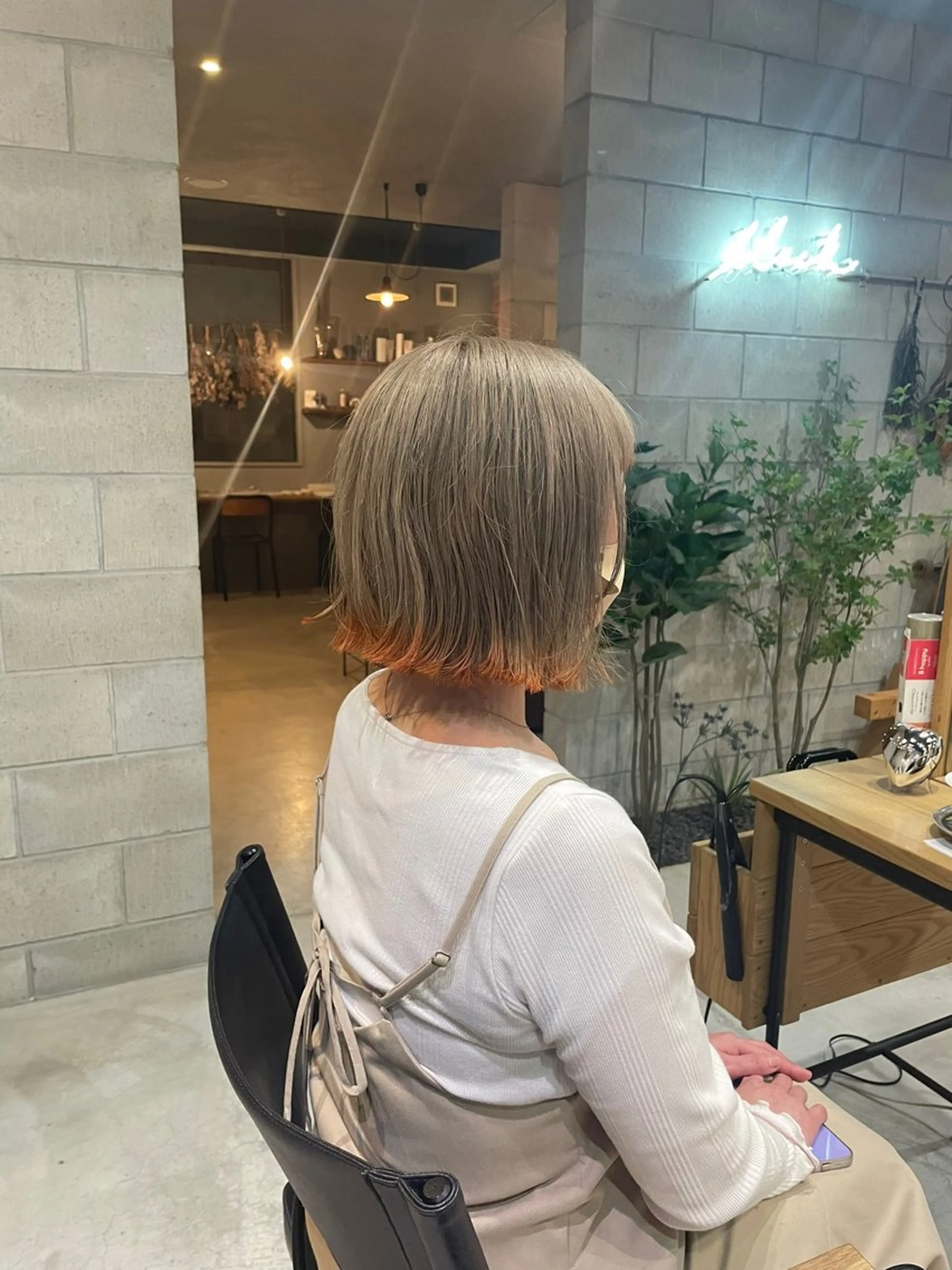 ミディアム カラー ヘアカラー 艶髪/透明感カラー/ 韓国/nonokaのヘアスタイル