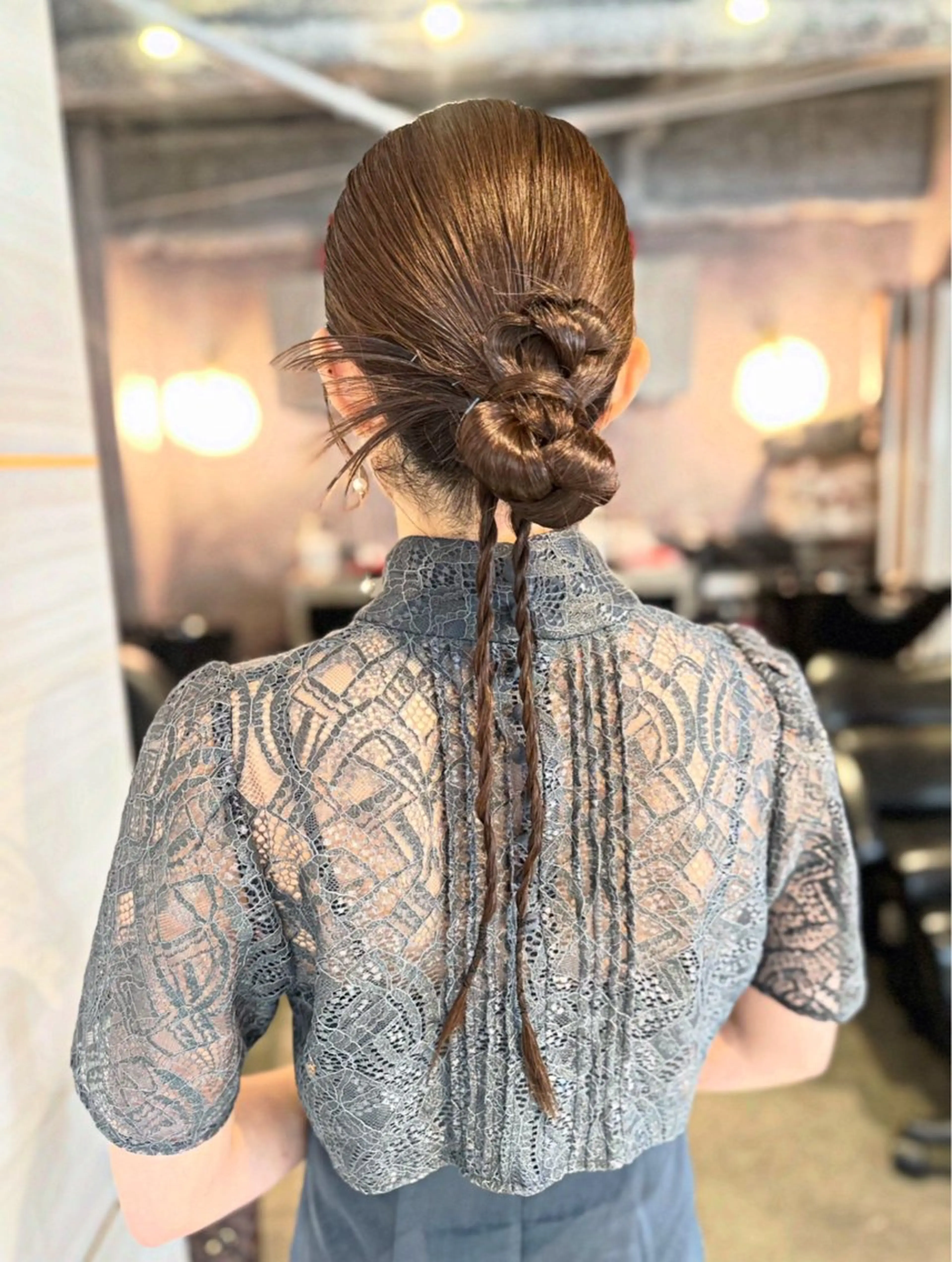 ロング ヘアセット 島崎 穂乃香のヘアスタイル