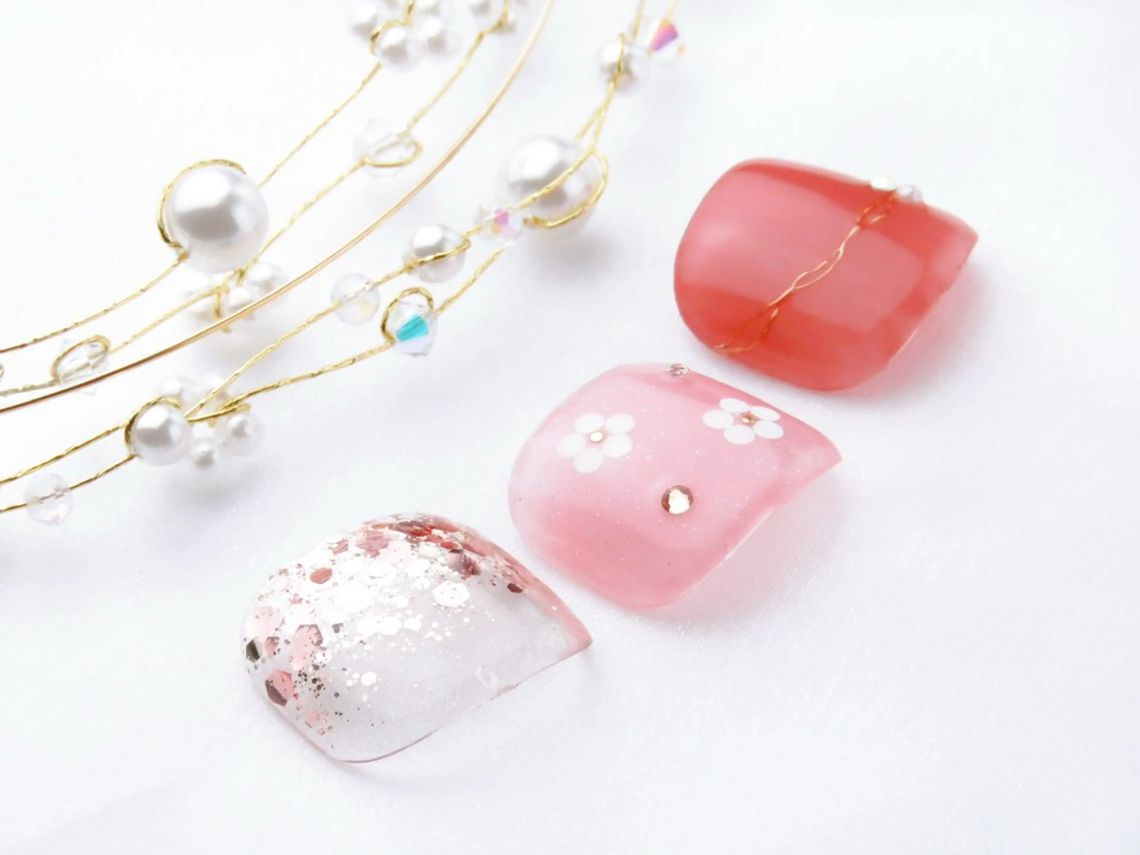 ネイル フットネイル ジェルネイル フットネイル nail salon Myunaのネイルデザイン