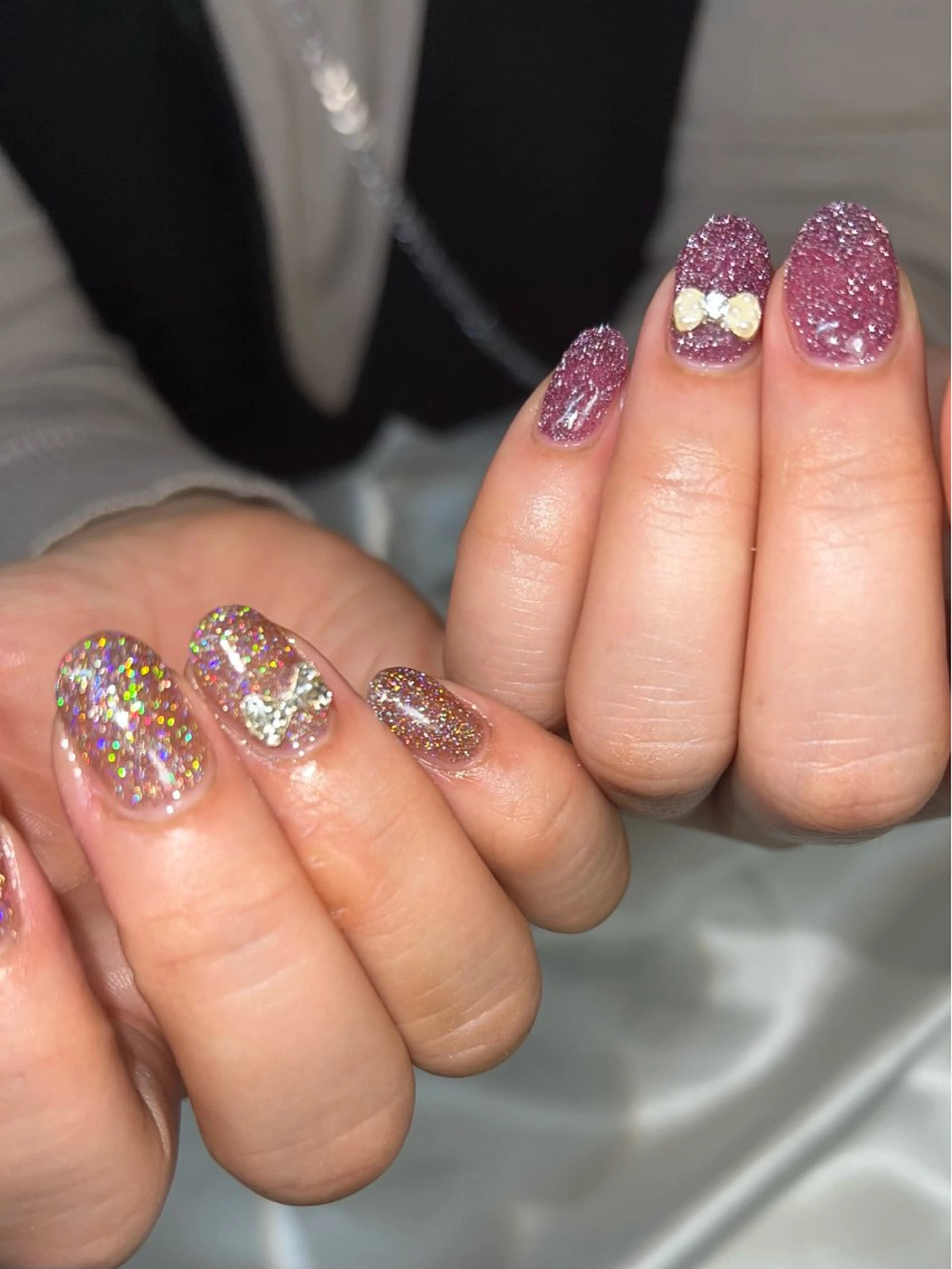ネイル リボン ハンドネイル Nail Salon&School REPLENDA所属・REPLENDA/ azusa(石井梓)のネイルデザイン