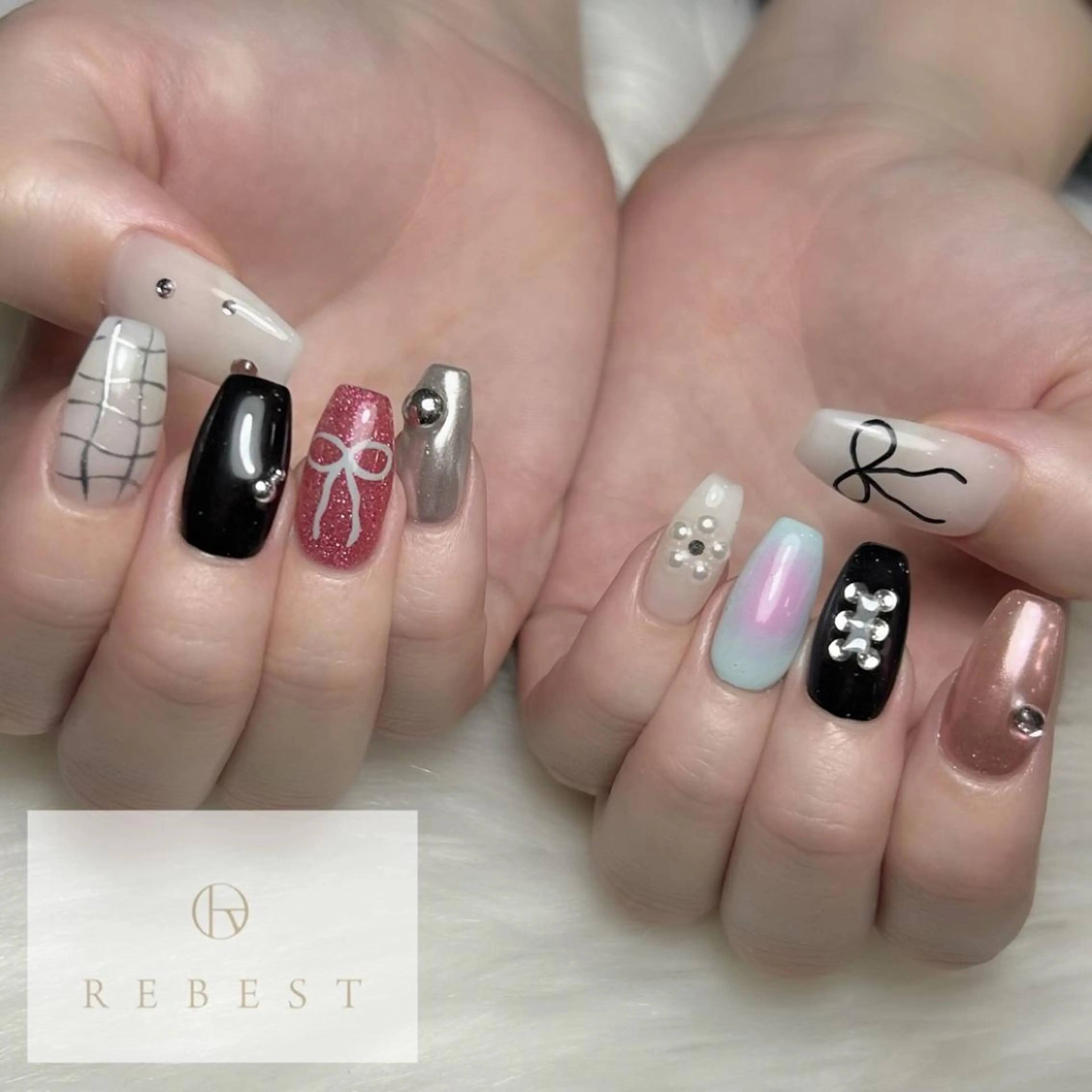 ネイル ハンドネイル REBEST南森町 nail🪽のネイルデザイン