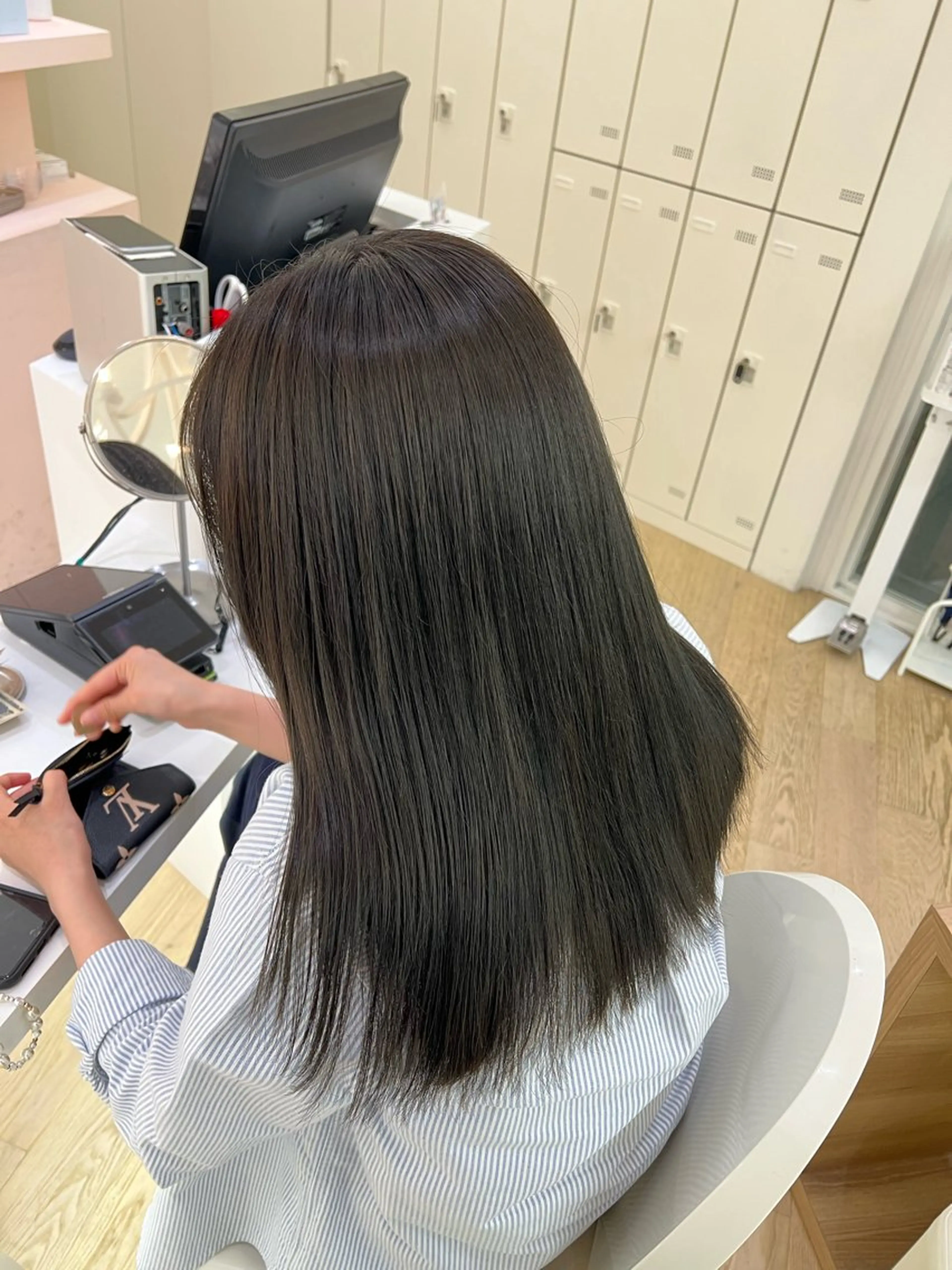 ロング ParveMix 佐々木梨紗🤍のヘアスタイル