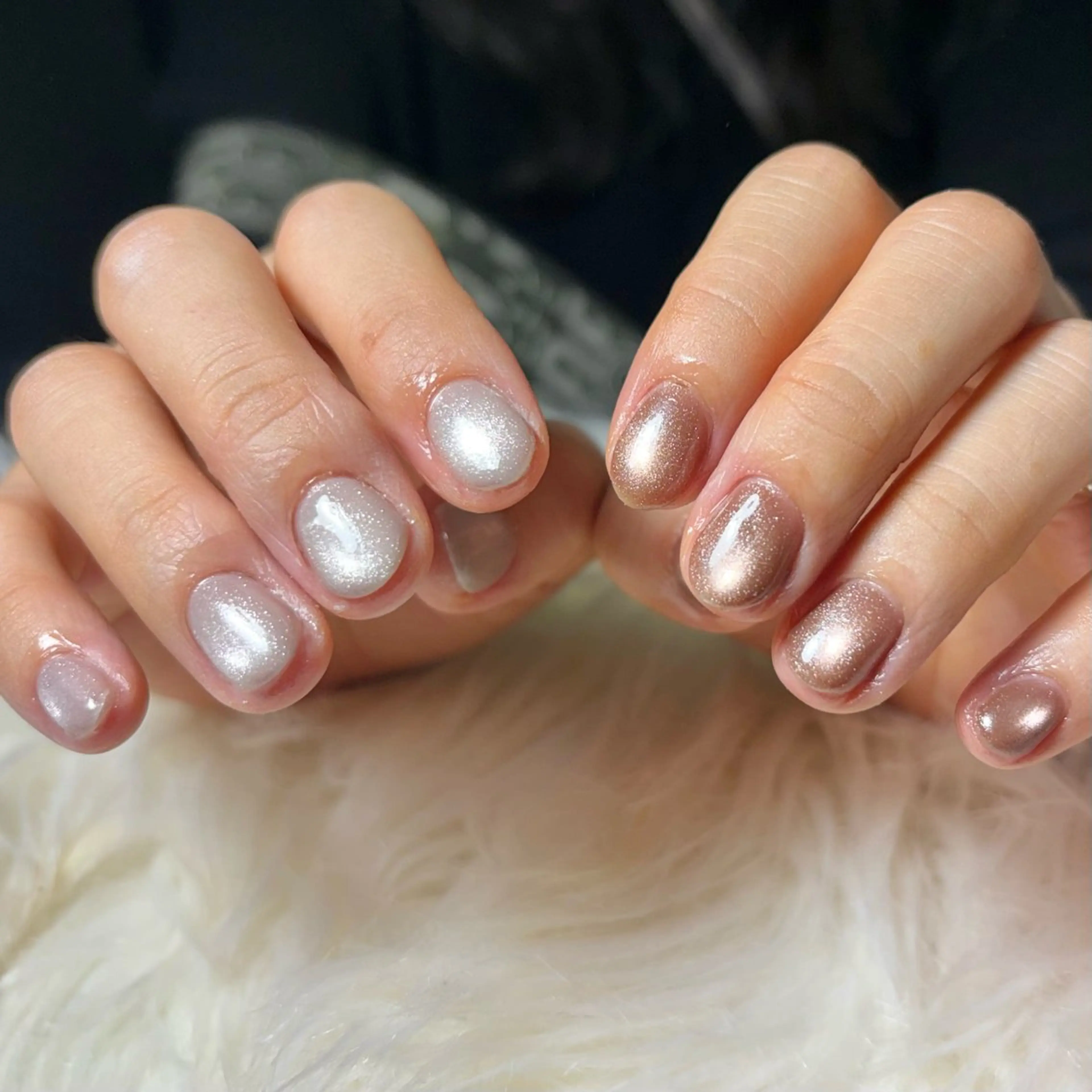 ネイル マグネットネイル ハンドネイル ハンドケア hohomi .のネイルデザイン