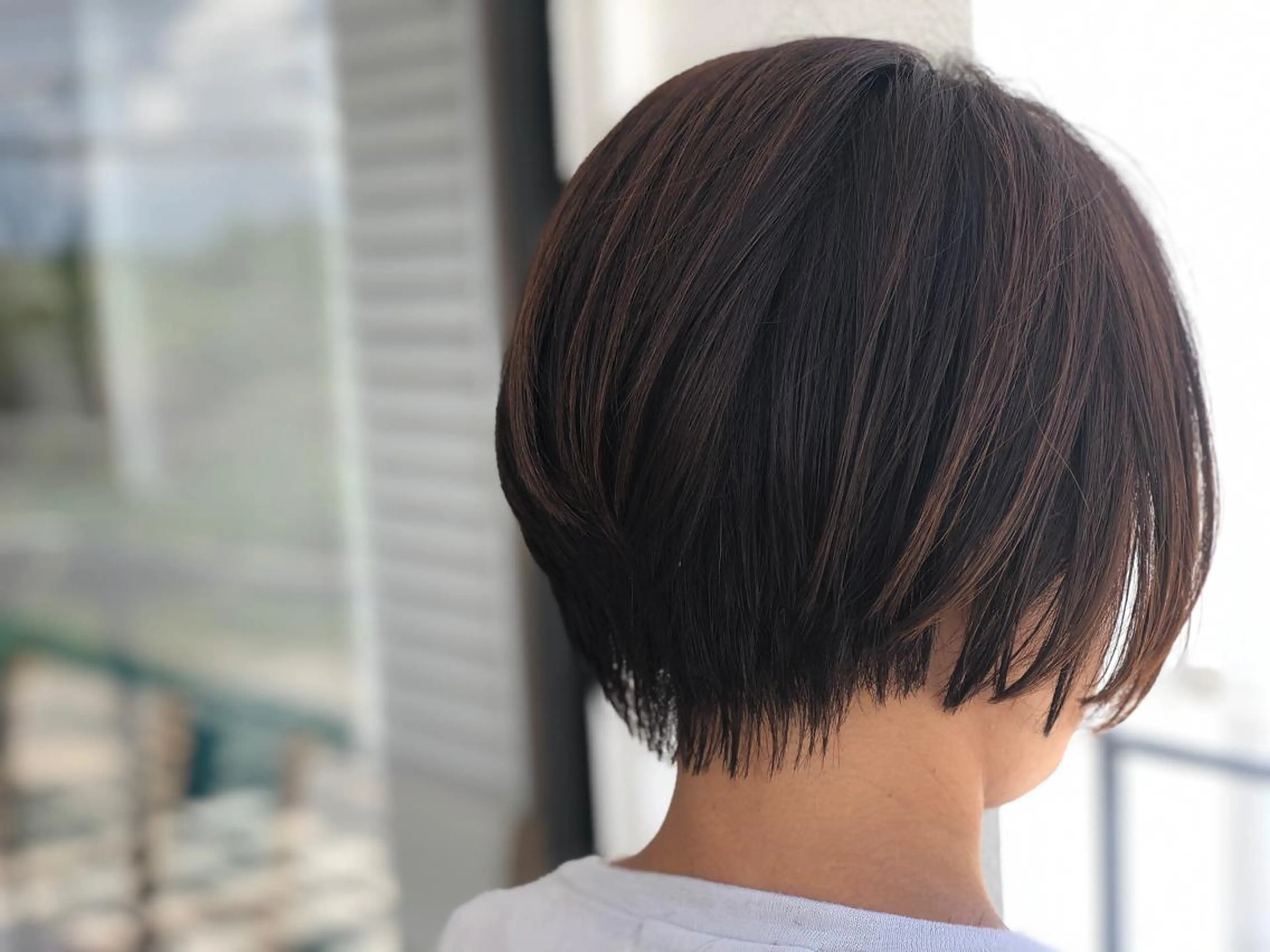 ショート ショートボブ 丸みショート ボブ ショートヘア Snaly カラー特化ページのヘアスタイル