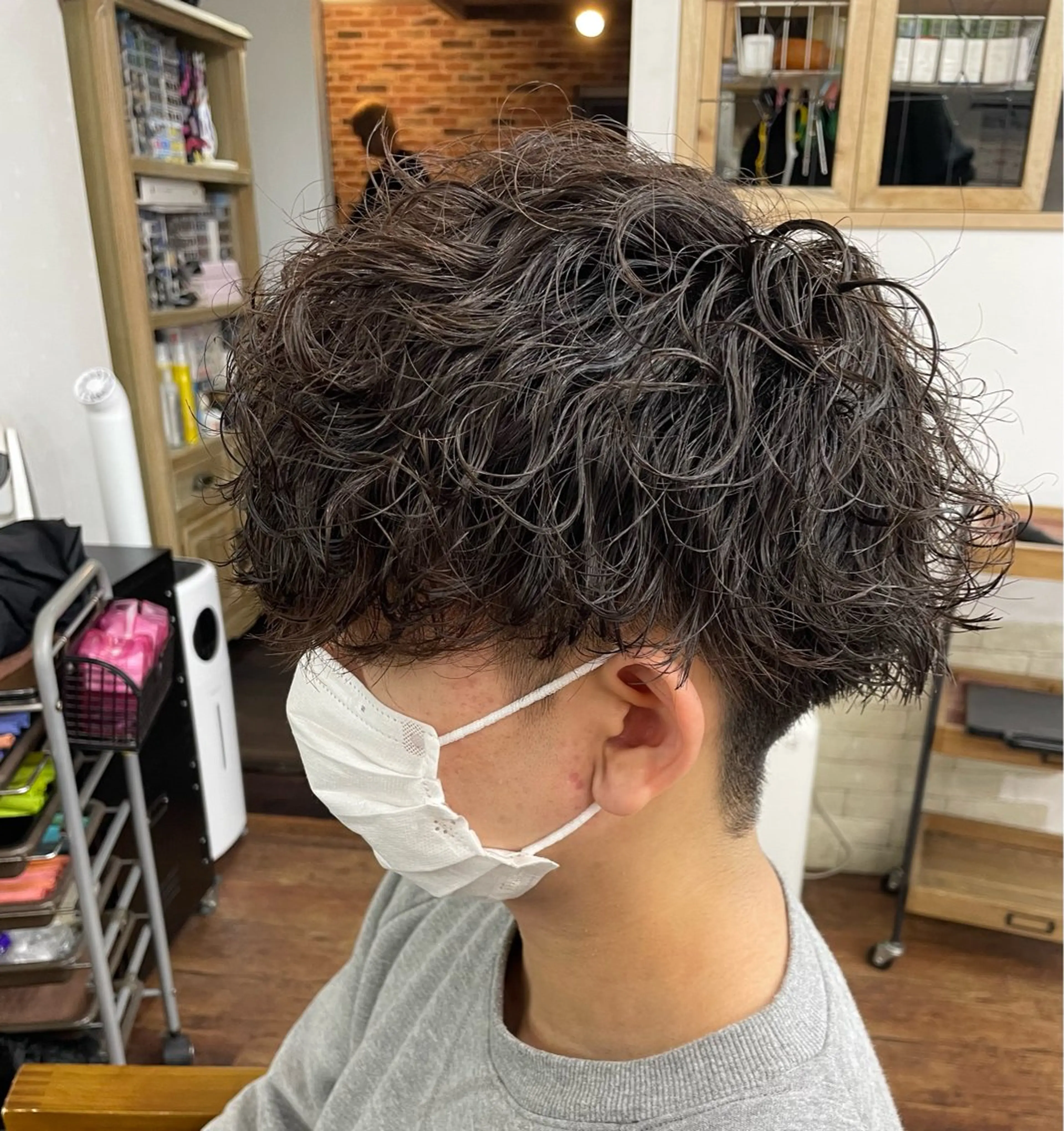 パーマ メンズ マッシュ メンズパーマ 波巻きパーマ Ritsuki メンズ特化😎のヘアスタイル