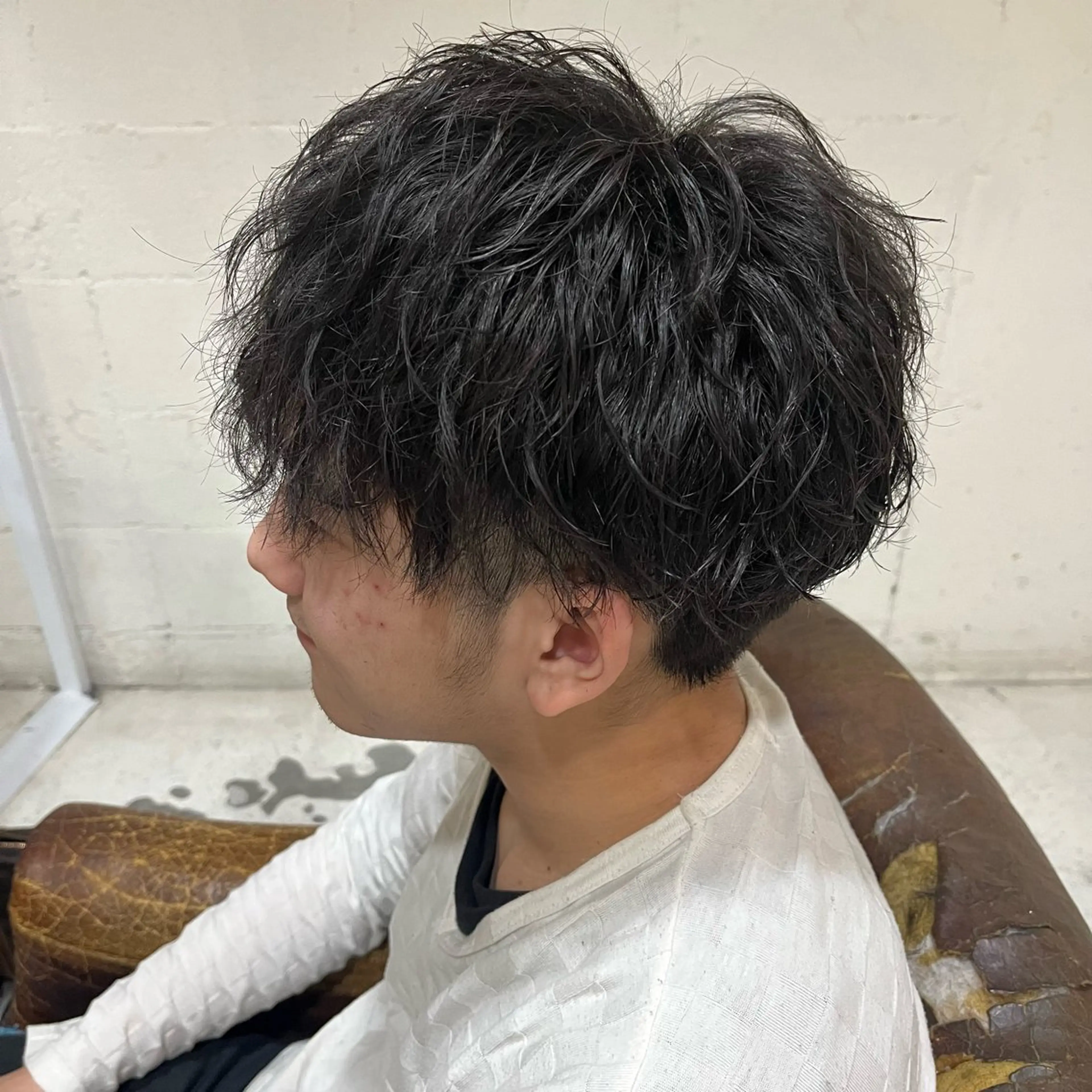 パーマ メンズ カット パーマ トリートメント ハイトーン/デザイン カラー/DAICHIのヘアスタイル