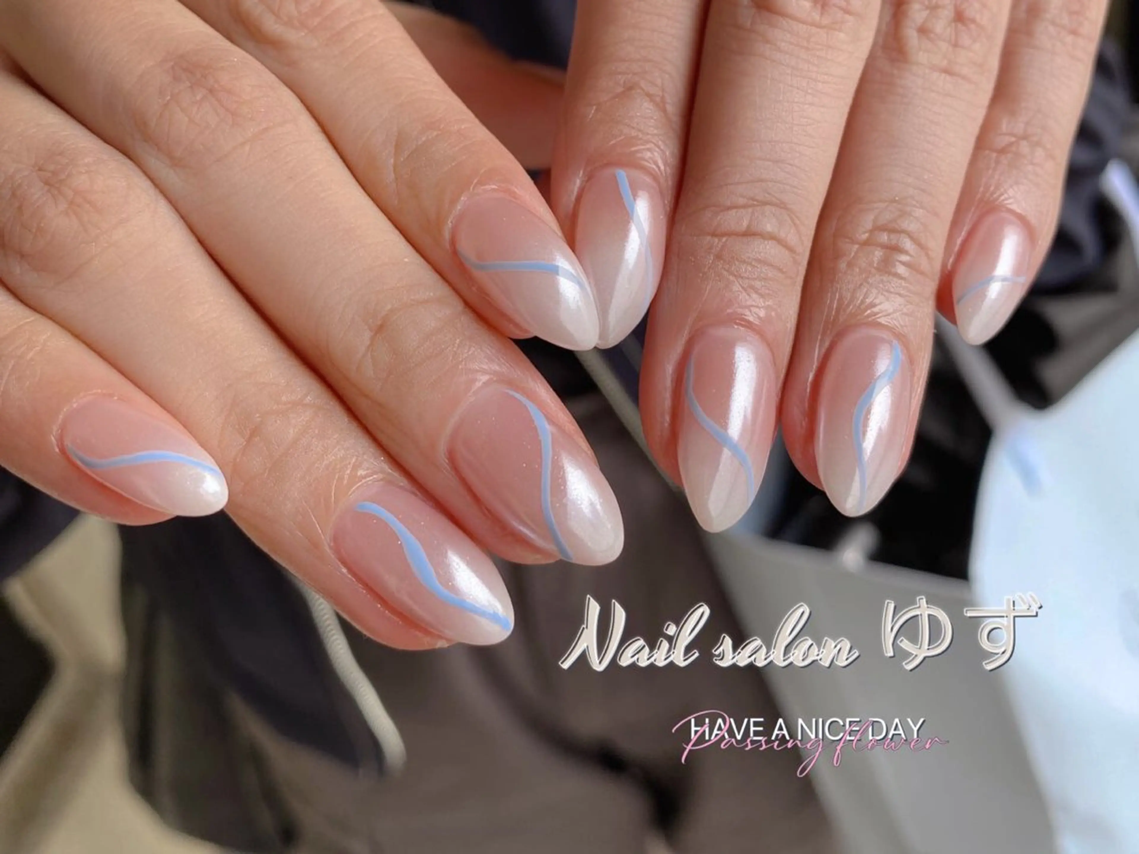 ネイル 長さ出し フットネイル ジェルネイル 韓国ネイル マグネットネイル ゆず Nail Salonのネイルデザイン