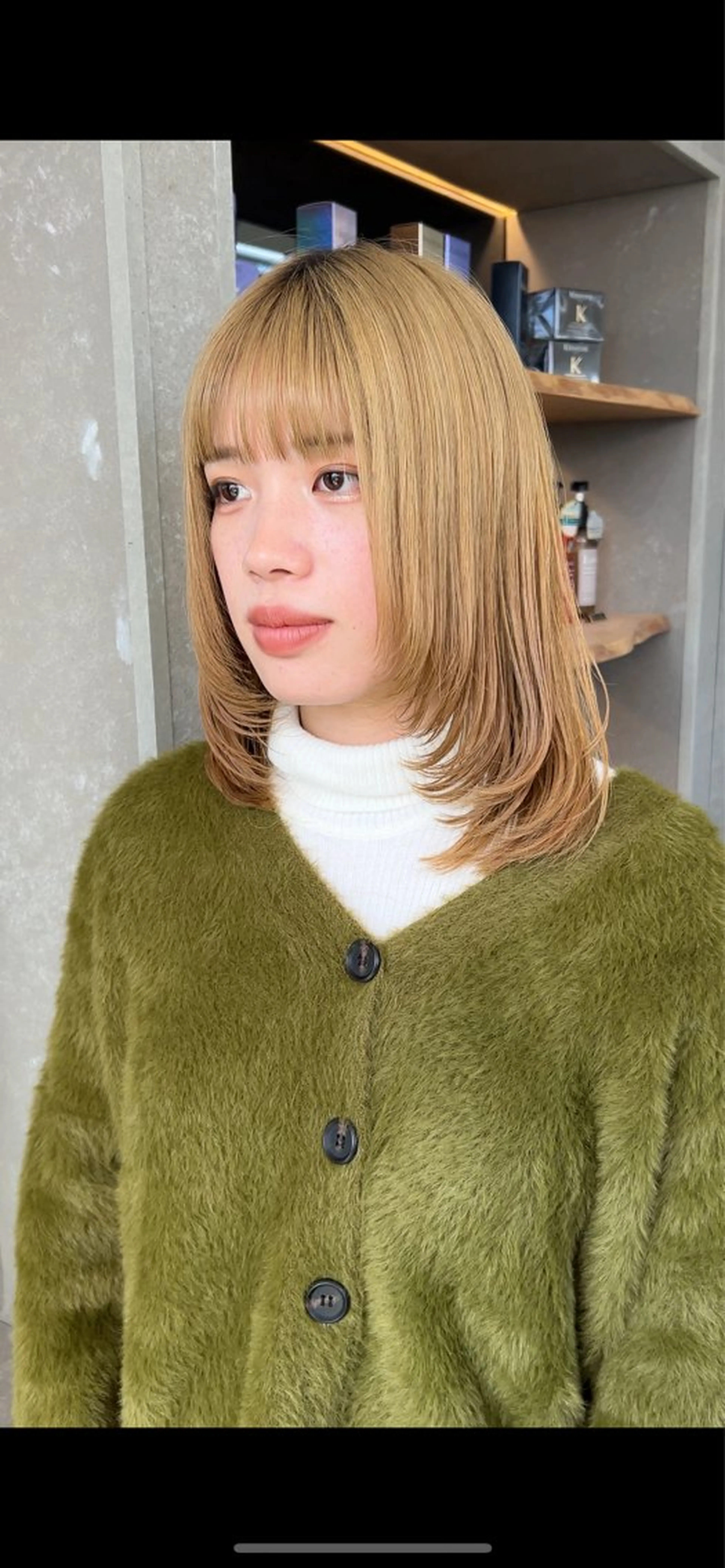 セミロング 韓国風ヘア レイヤーカット レイヤーカットモデル ショートカット/颯大のヘアスタイル