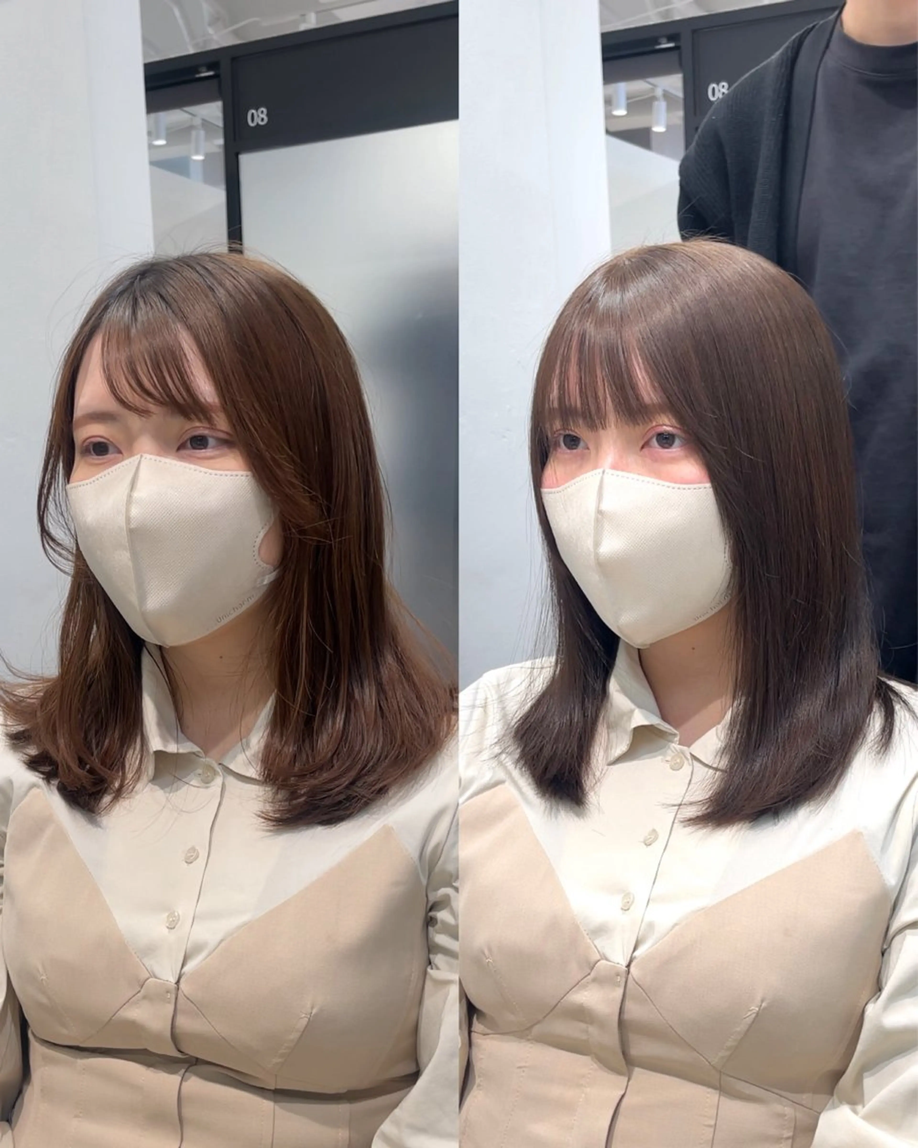 カット+ケアカラー+髪質改善トリートメント【学生様は学割¥-2,000】の写真