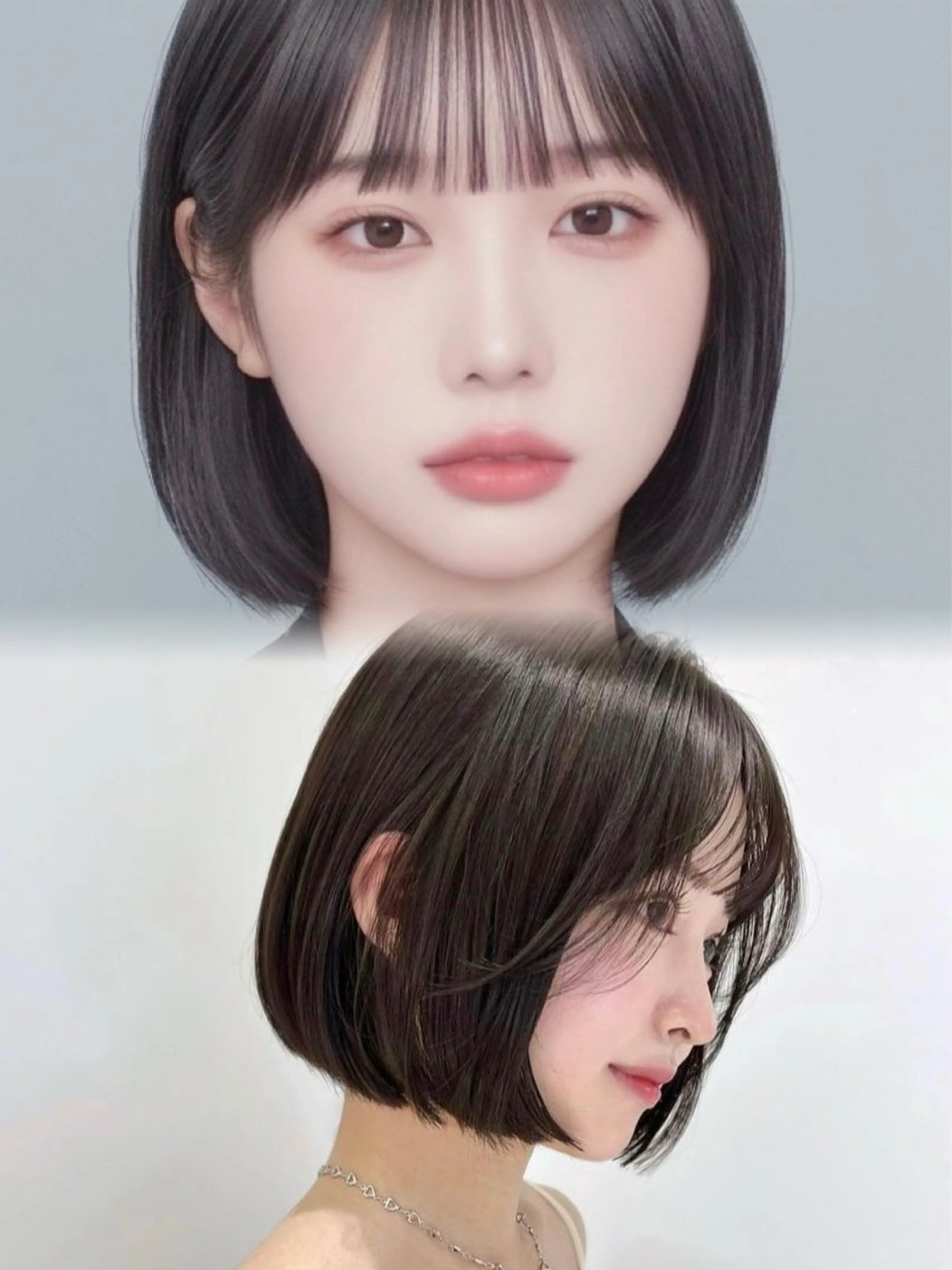 U30 ワンホンヘア🎀🤍【bob~medium（鎖骨上）】の写真